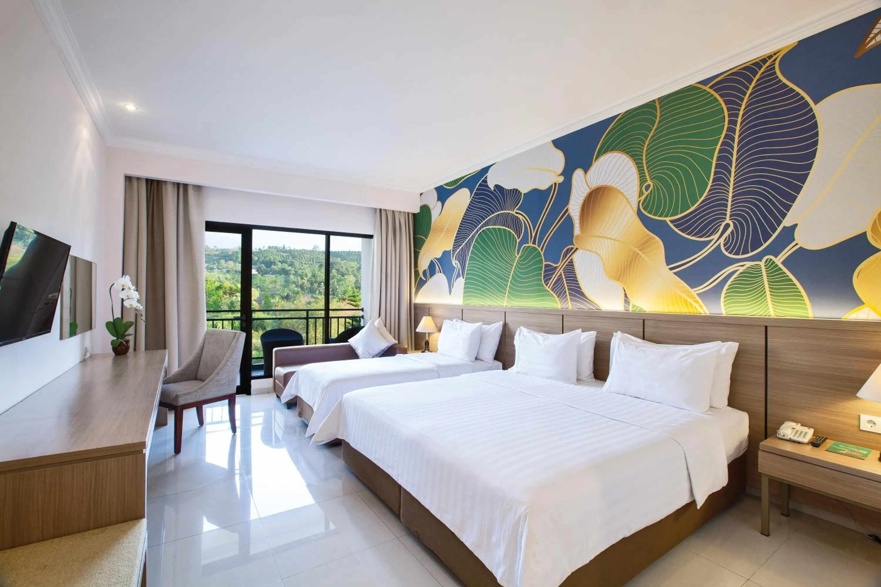 Bed in The Green Peak, ARTOTEL Curated