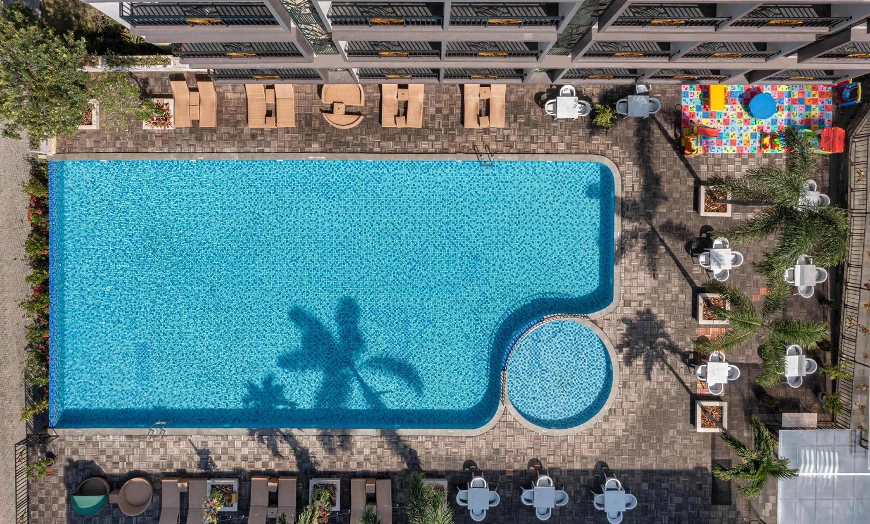 Pool view in The Green Peak, ARTOTEL Curated