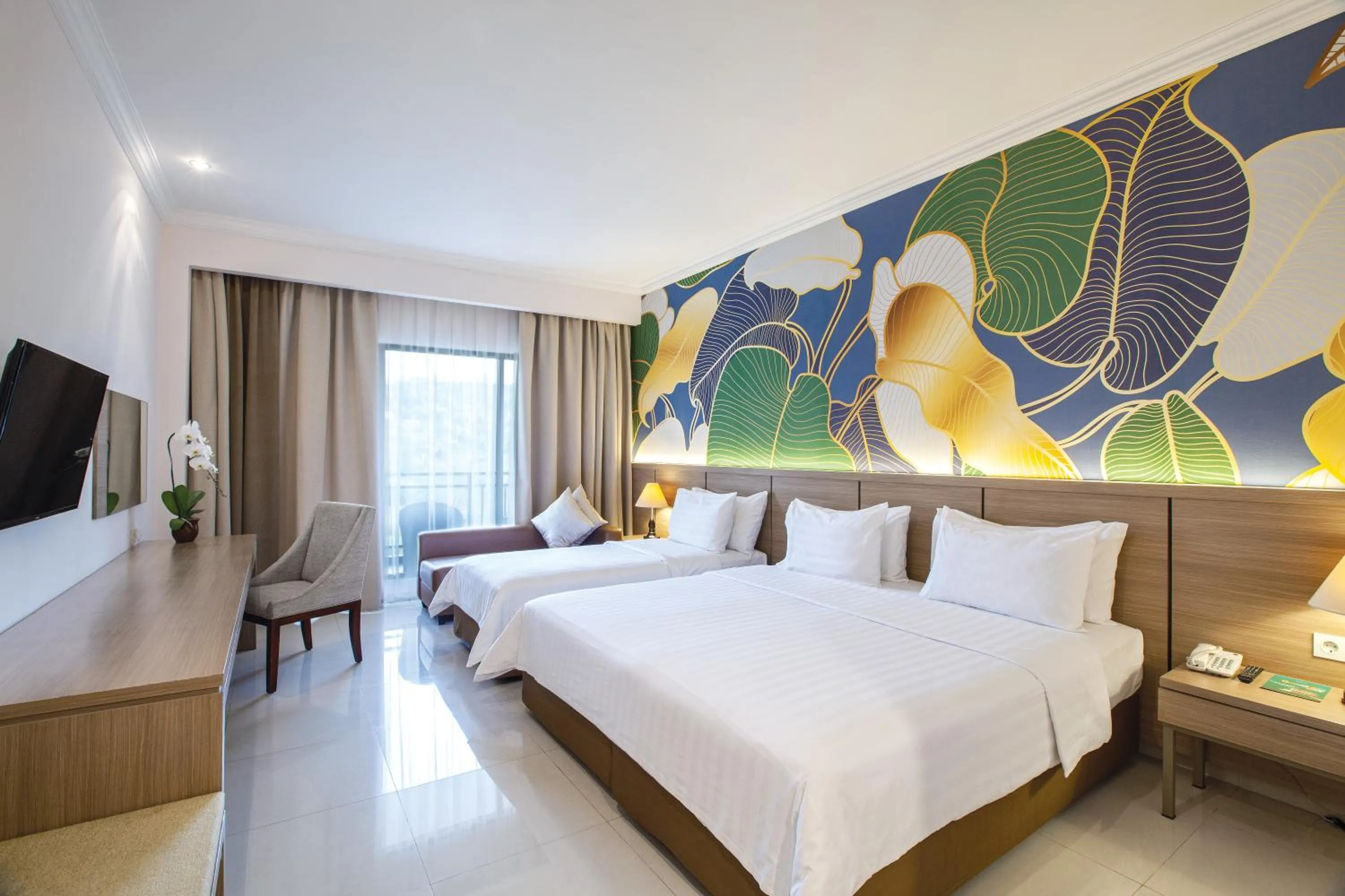 Bed in The Green Peak, ARTOTEL Curated