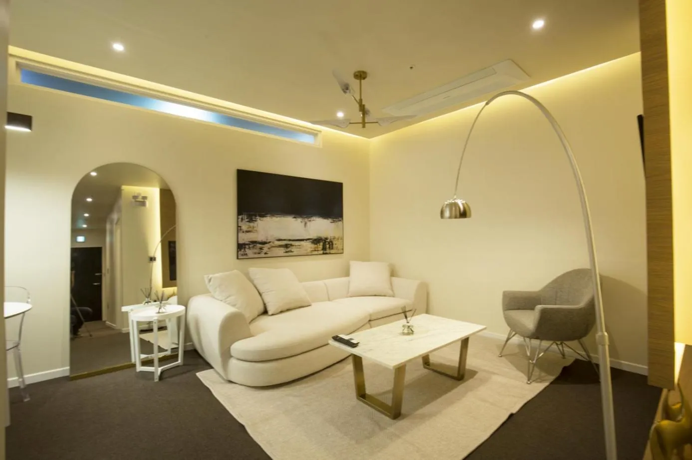 Living room in UH Suite The Haeundae