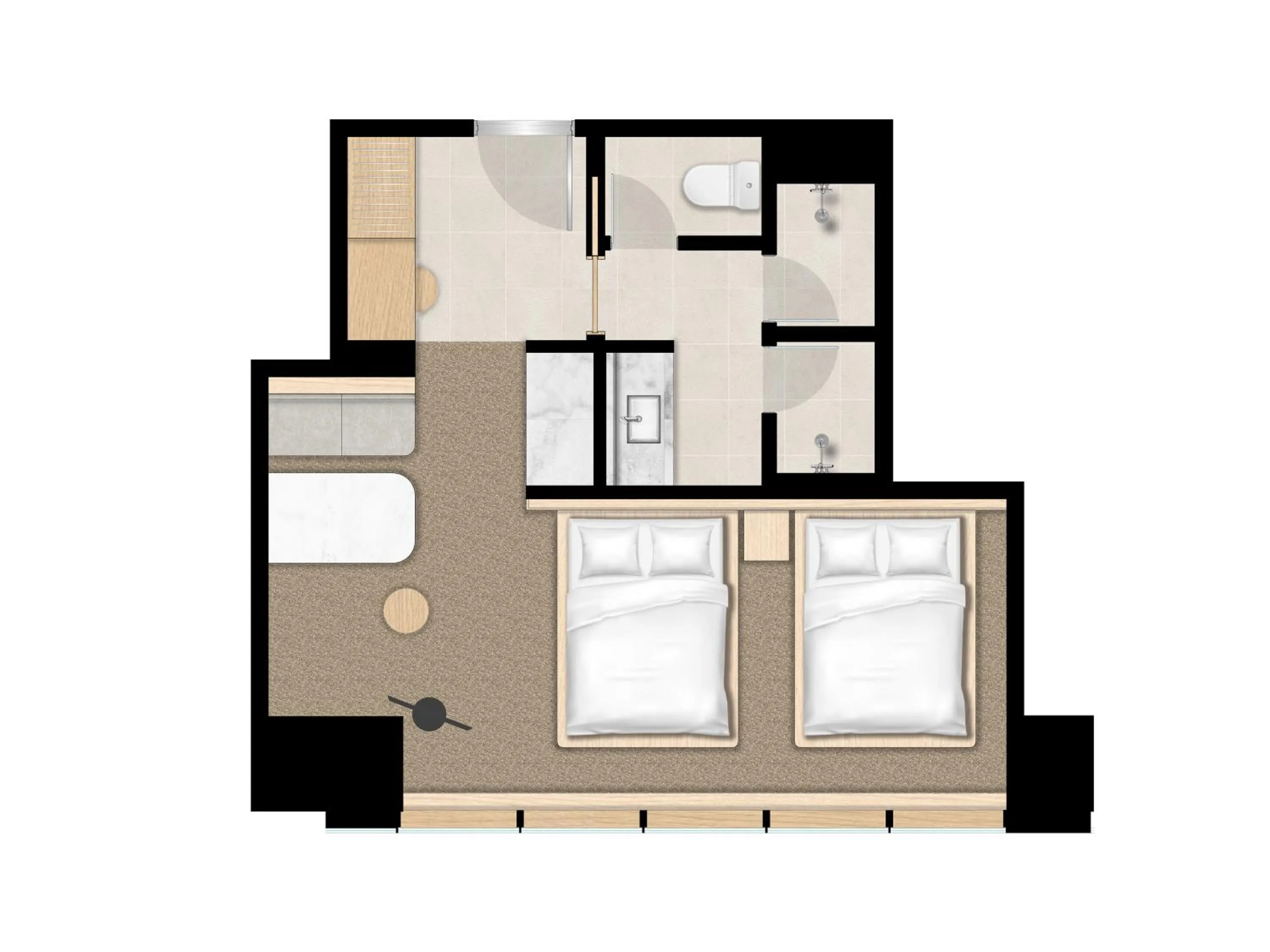 Floor plan in UH Suite The Haeundae