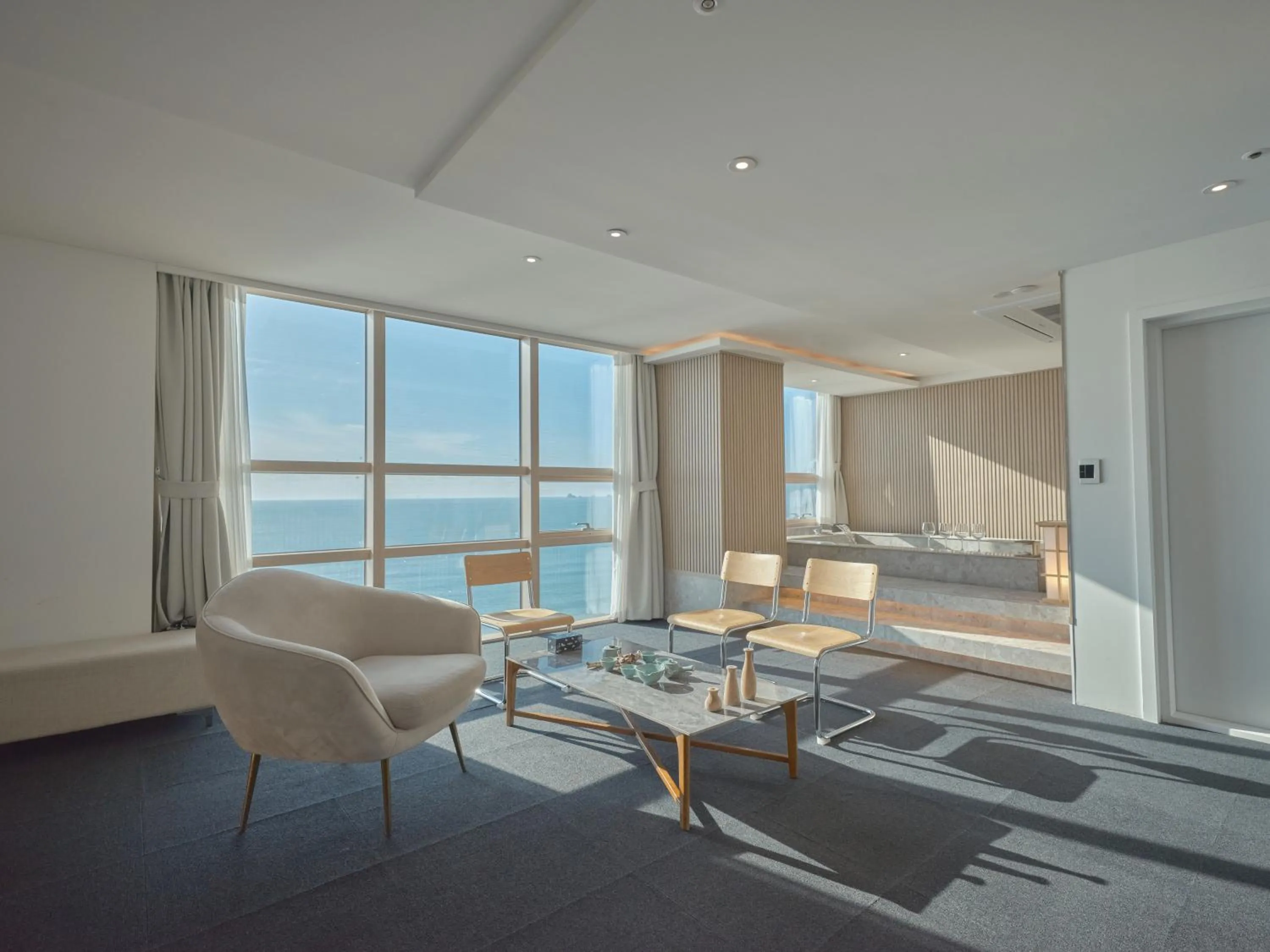 Living room in UH Suite The Haeundae