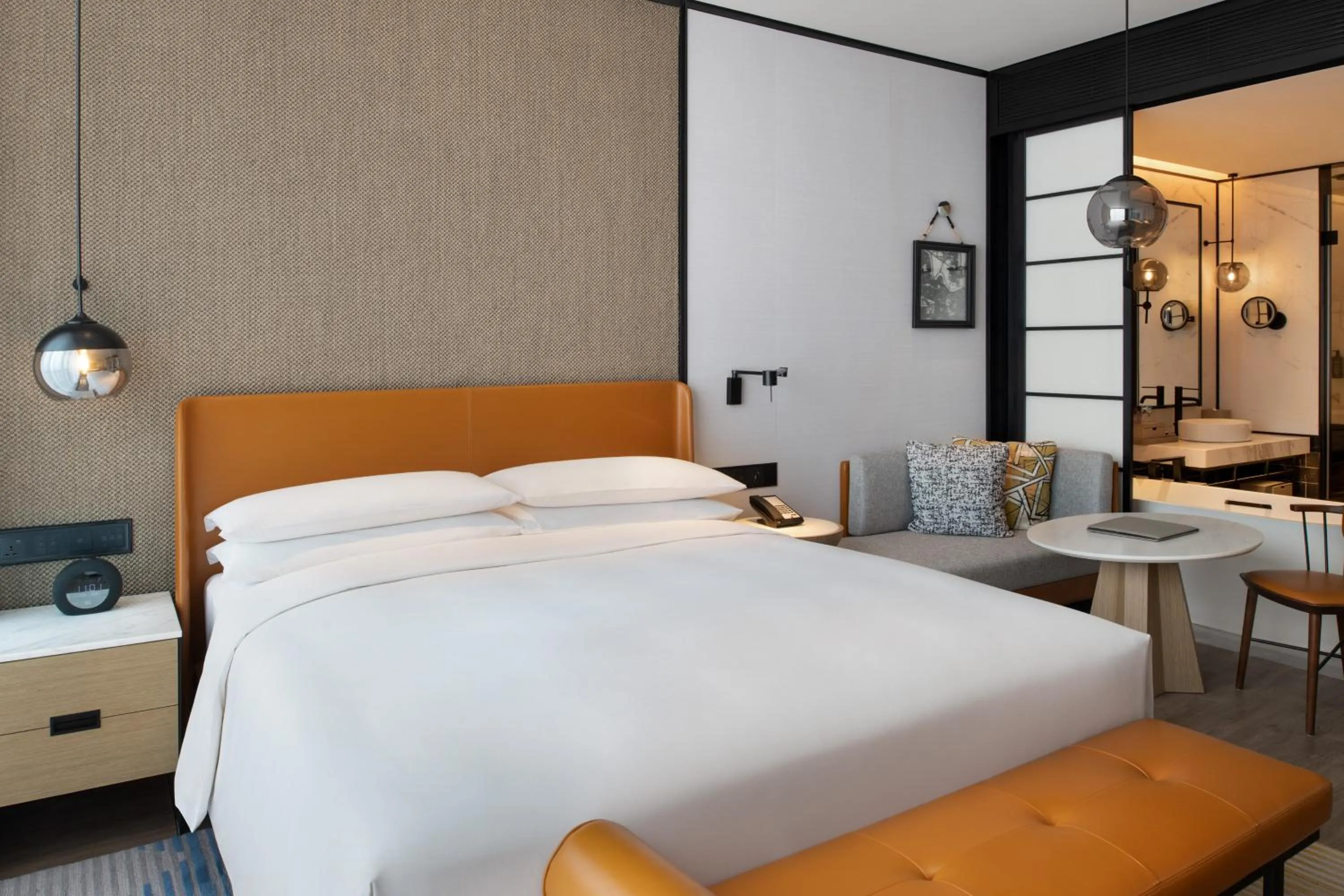 Bed in Sheraton Xi'an Chanba