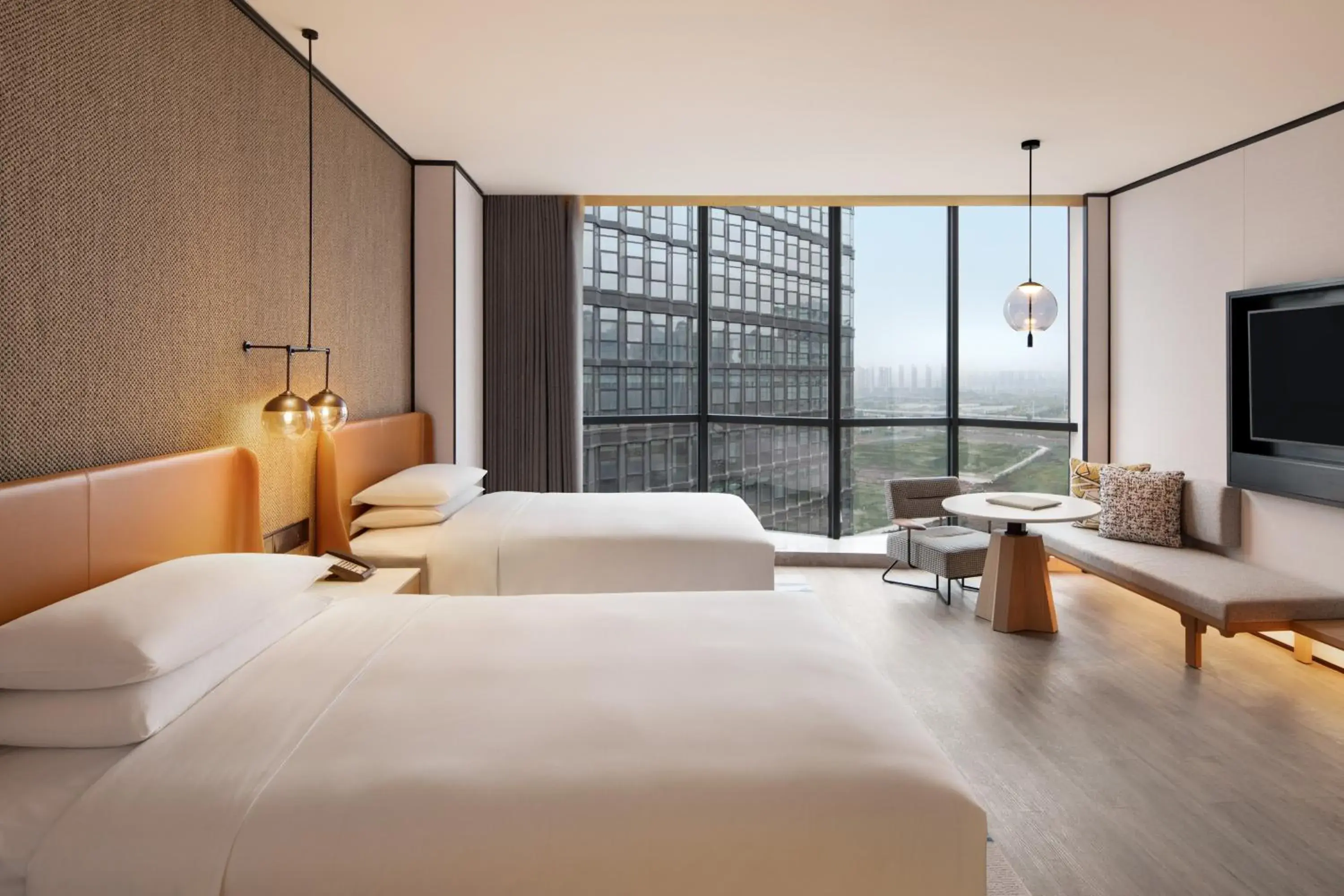 Premier Double Room with Two Double Beds in Sheraton Xi'an Chanba Premier Double Room with Two Double Beds in Sheraton Xi'an Chanba