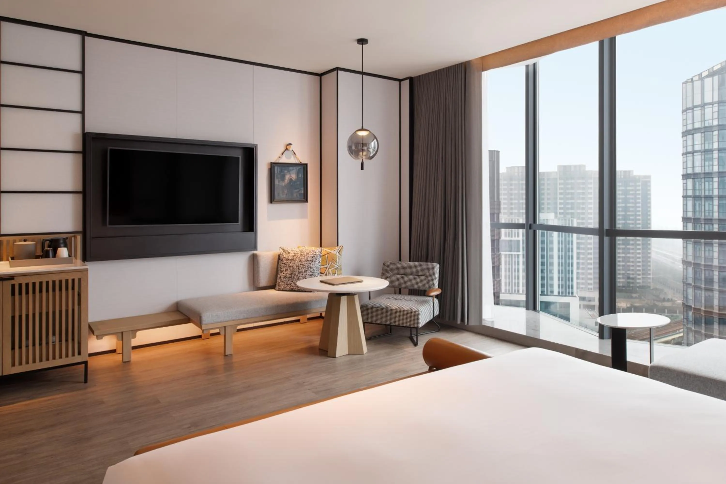 Bed in Sheraton Xi'an Chanba