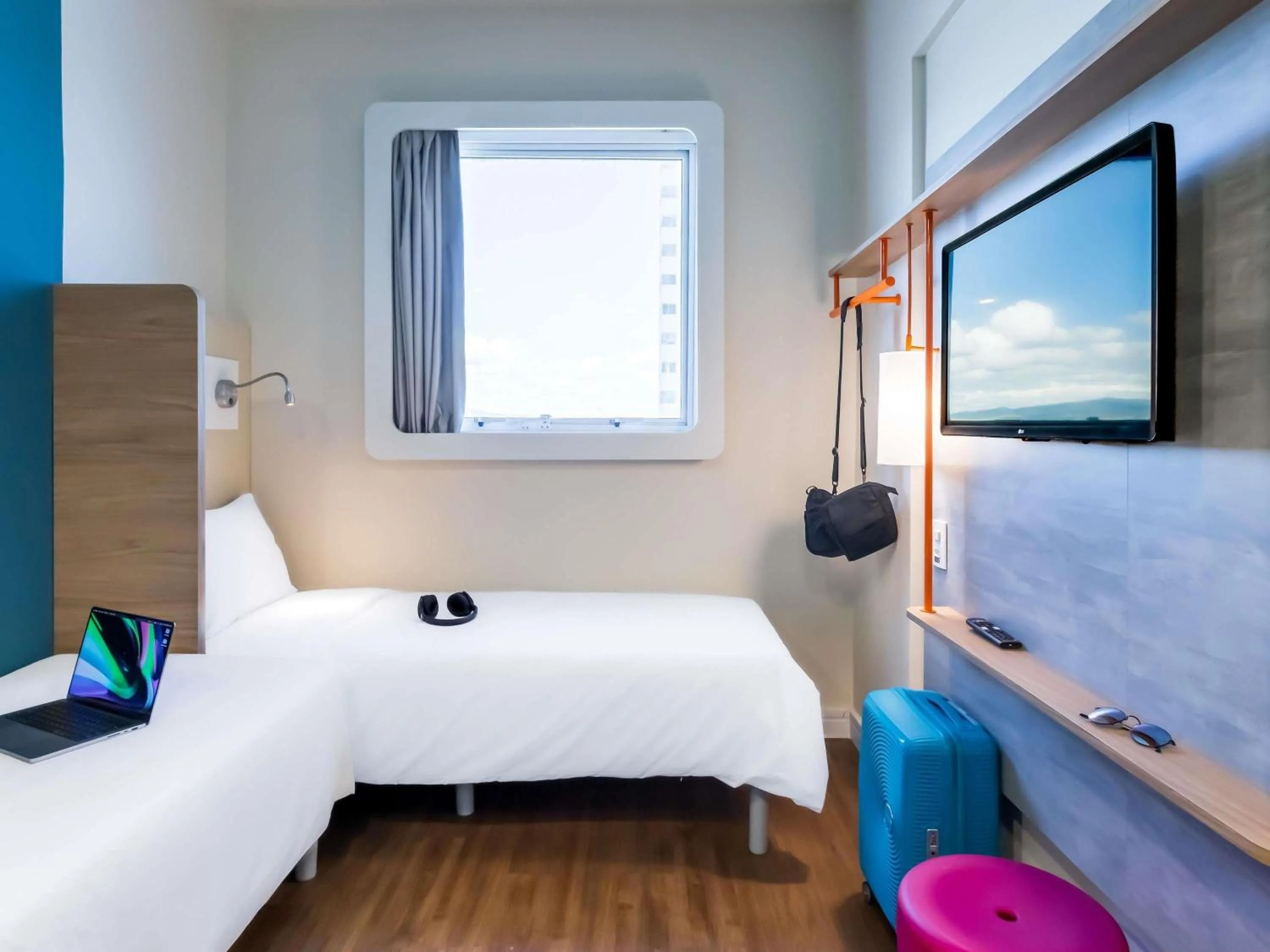 Bedroom, Bed in ibis budget Pindamonhangaba