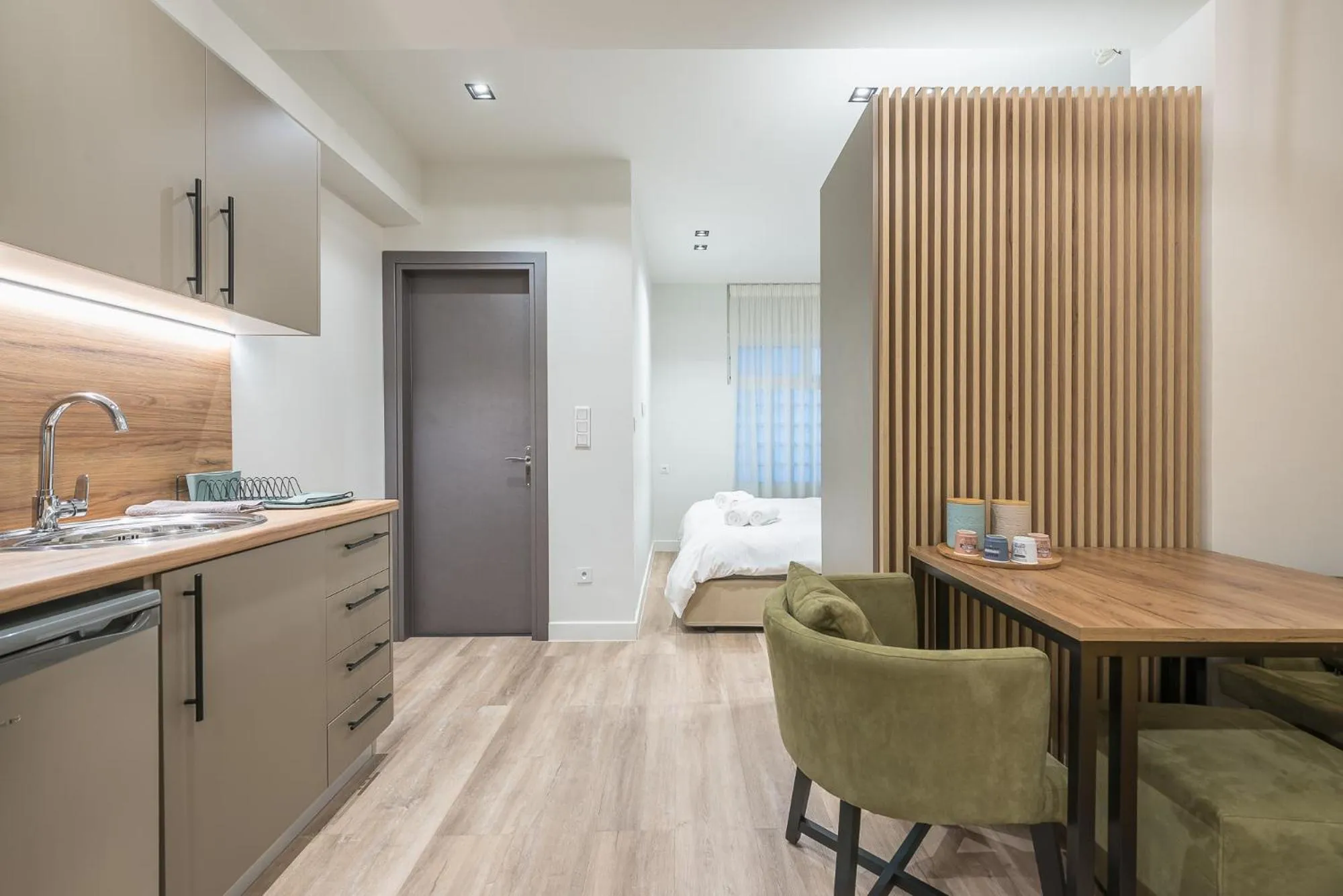 Kitchen or kitchenette in Aeiphoria Suites & Rooms - Athens