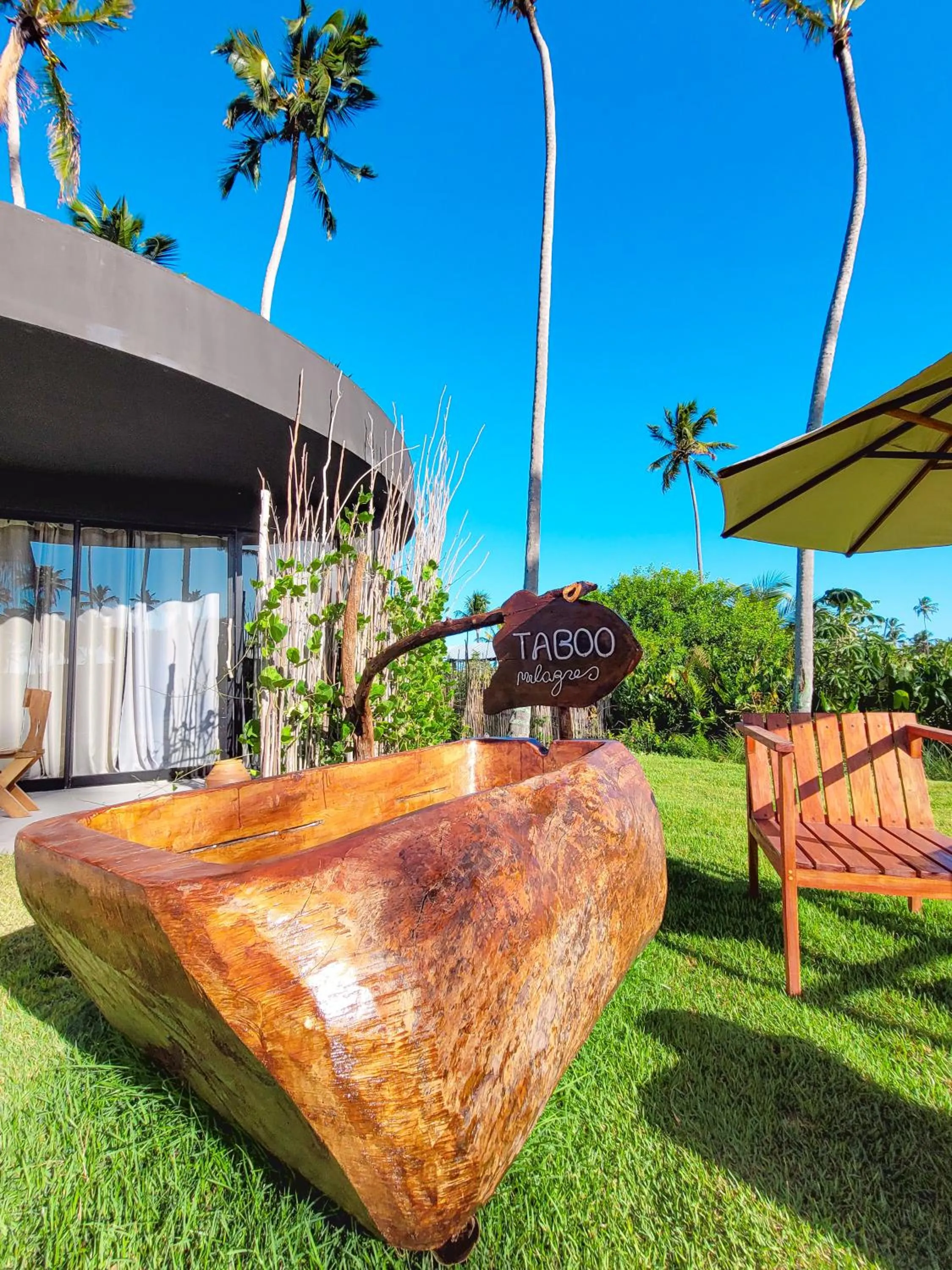 Garden view in Taboo Milagres