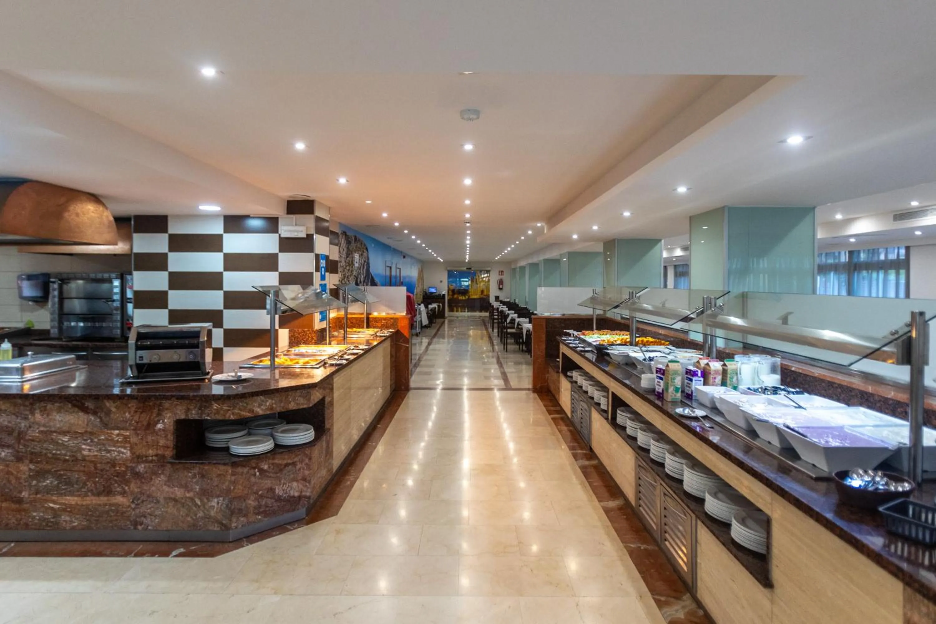 Buffet breakfast in Seramar Hotel Luna Park Adults Only