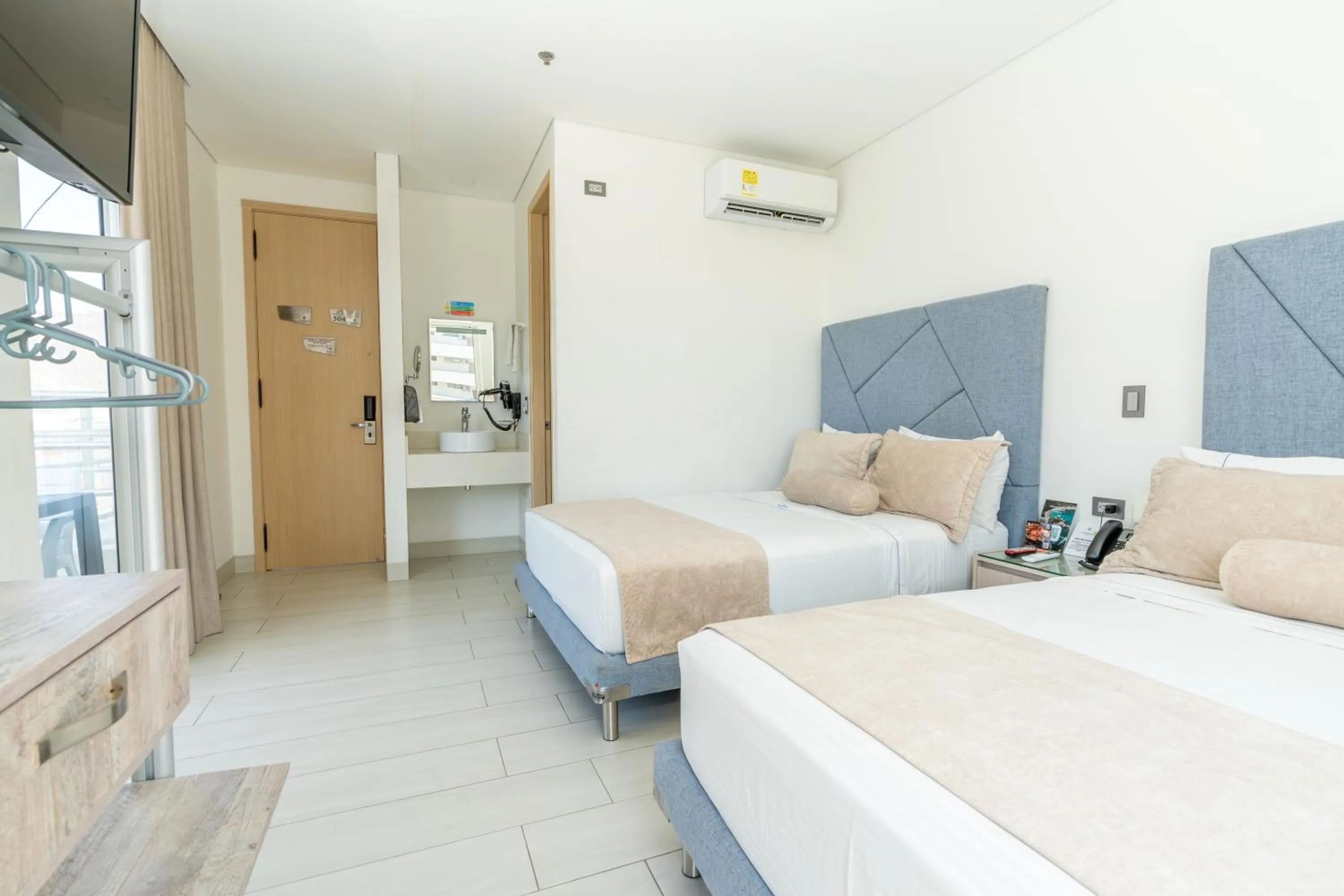 Bed in Hotel Marco Polo Rodadero