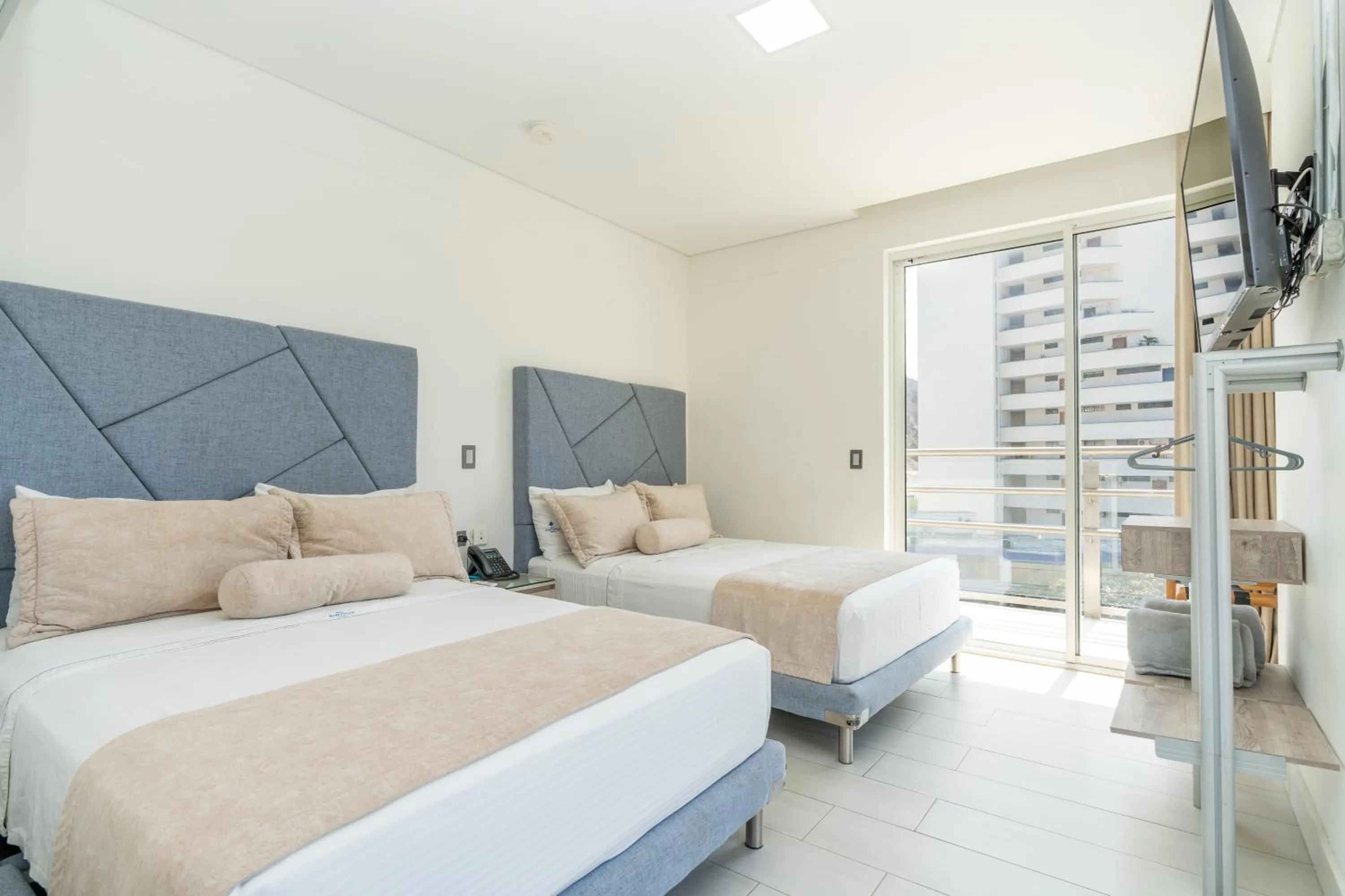 Bed in Hotel Marco Polo Rodadero