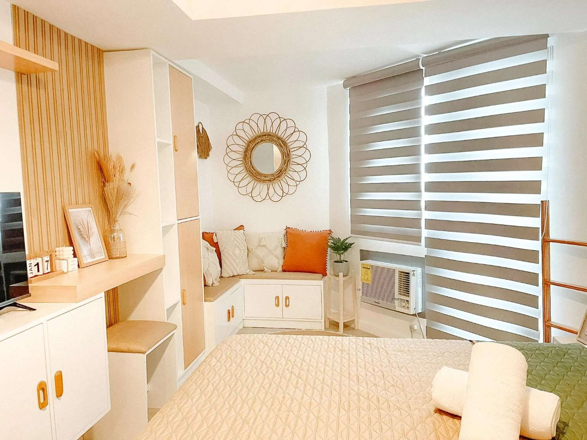 Bed in Serenity Sanctuary at Azure North Residences