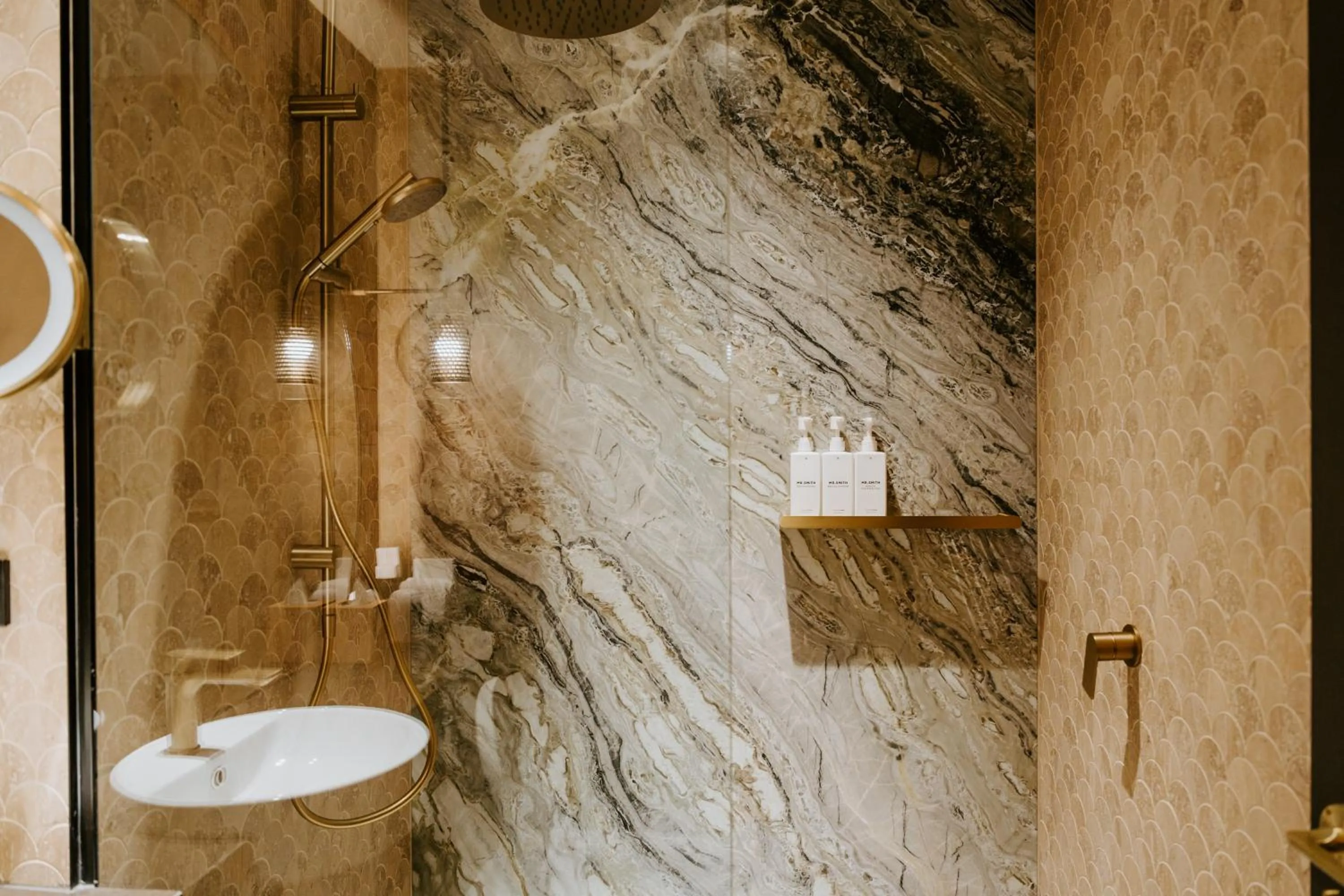 Shower in The Motley Hotel Richmond, Tapestry Collection by Hilton