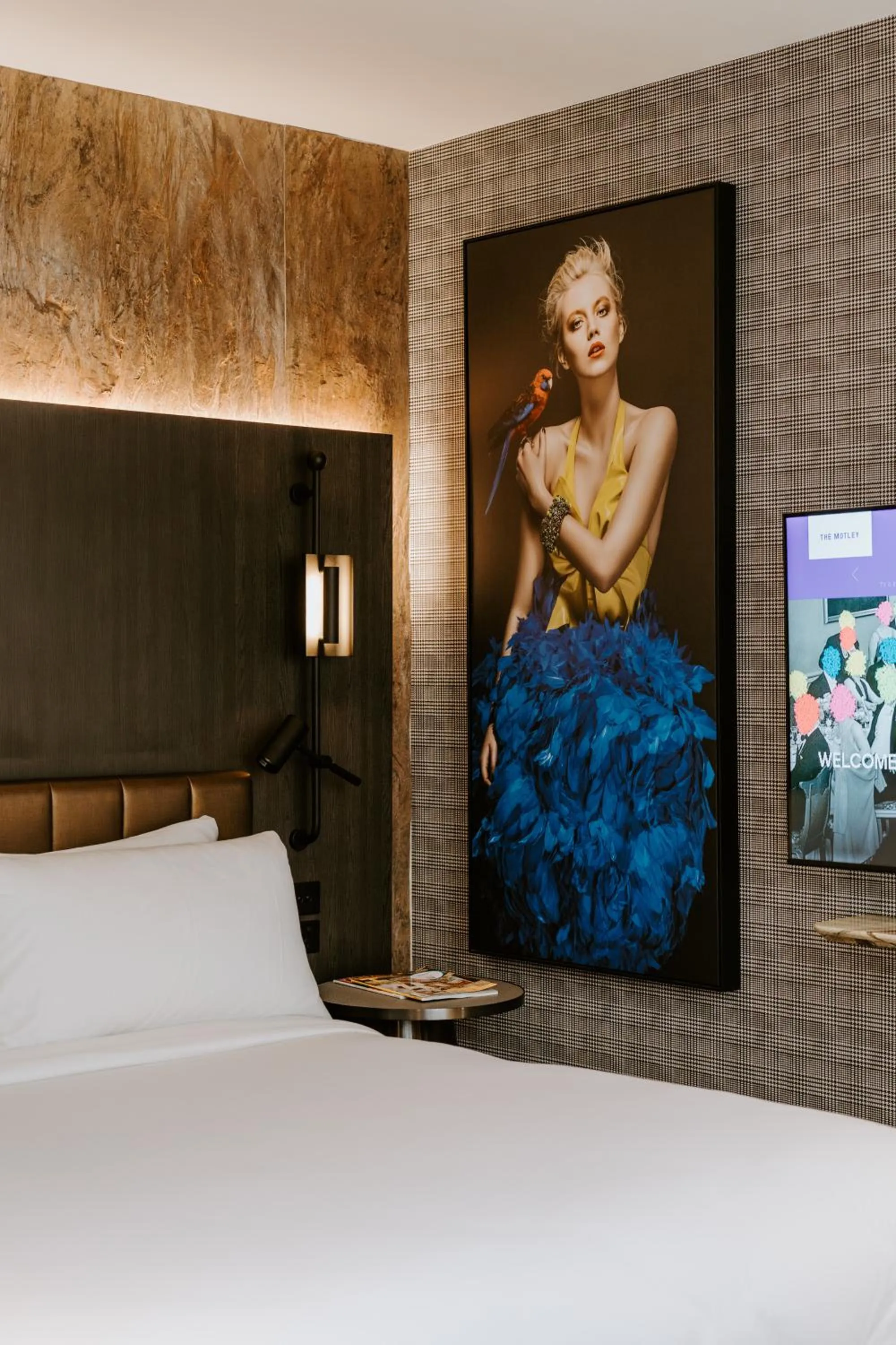 Bed in The Motley Hotel Richmond, Tapestry Collection by Hilton