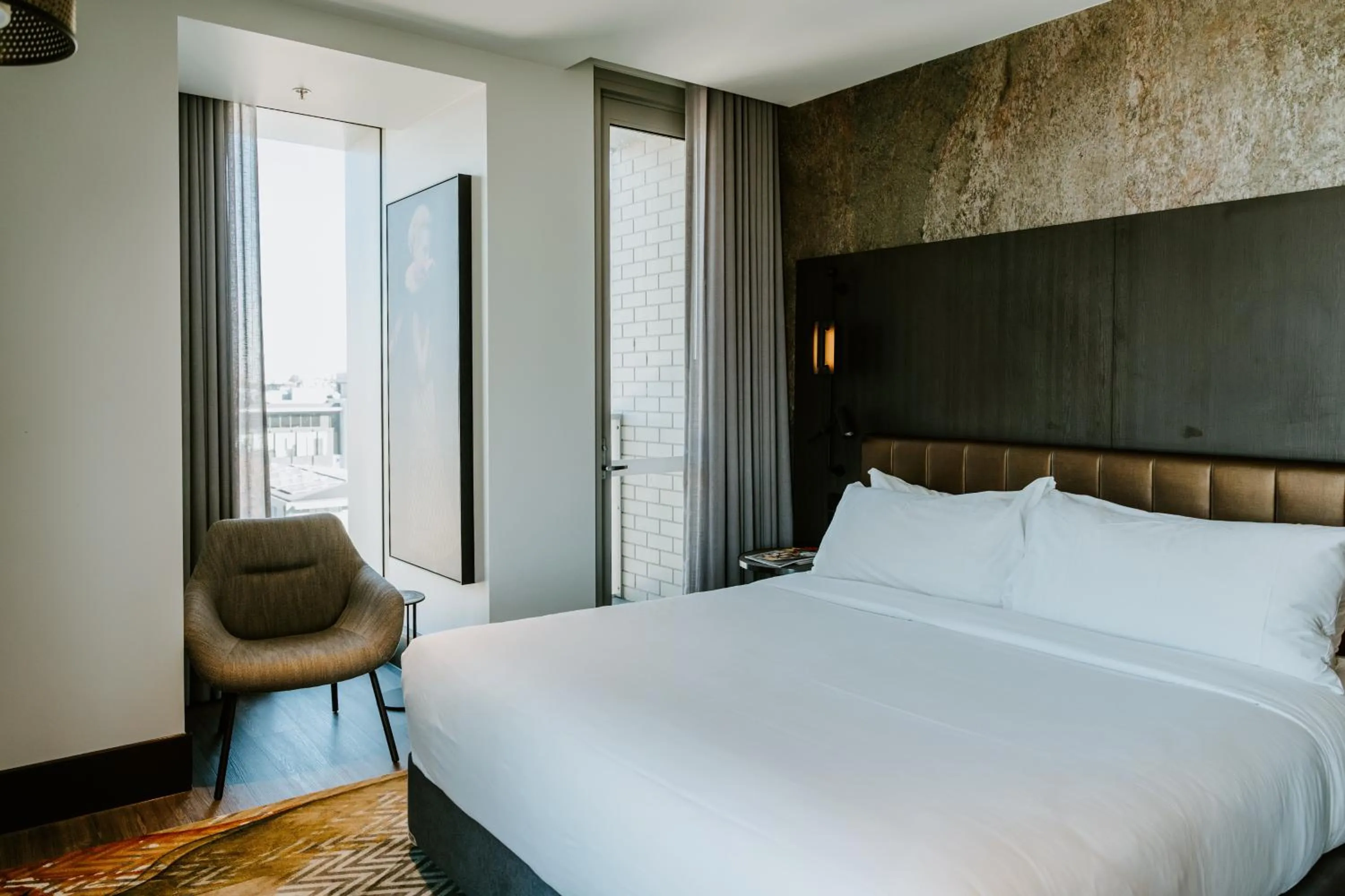 Bed in The Motley Hotel Richmond, Tapestry Collection by Hilton