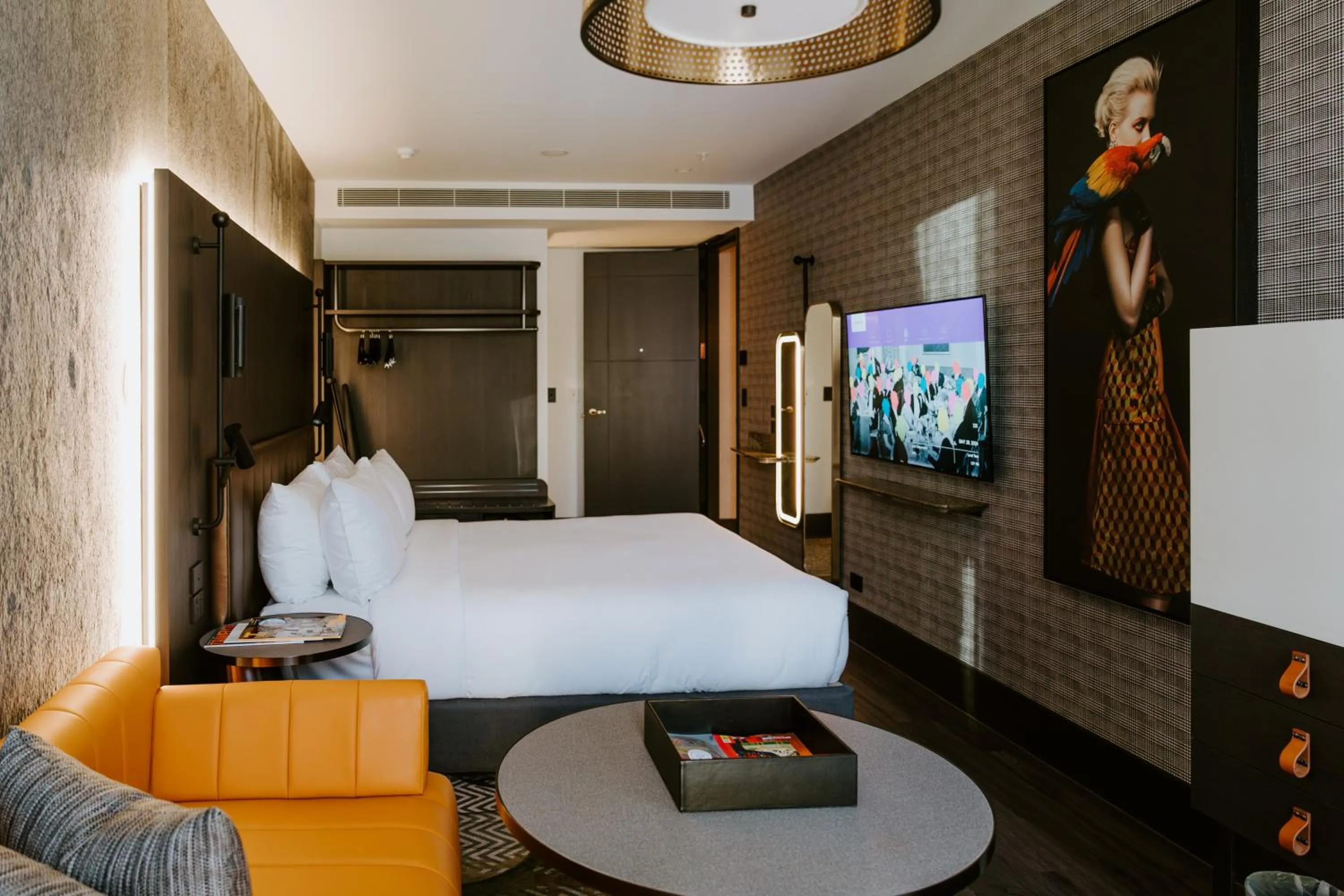 Bed in The Motley Hotel Richmond, Tapestry Collection by Hilton