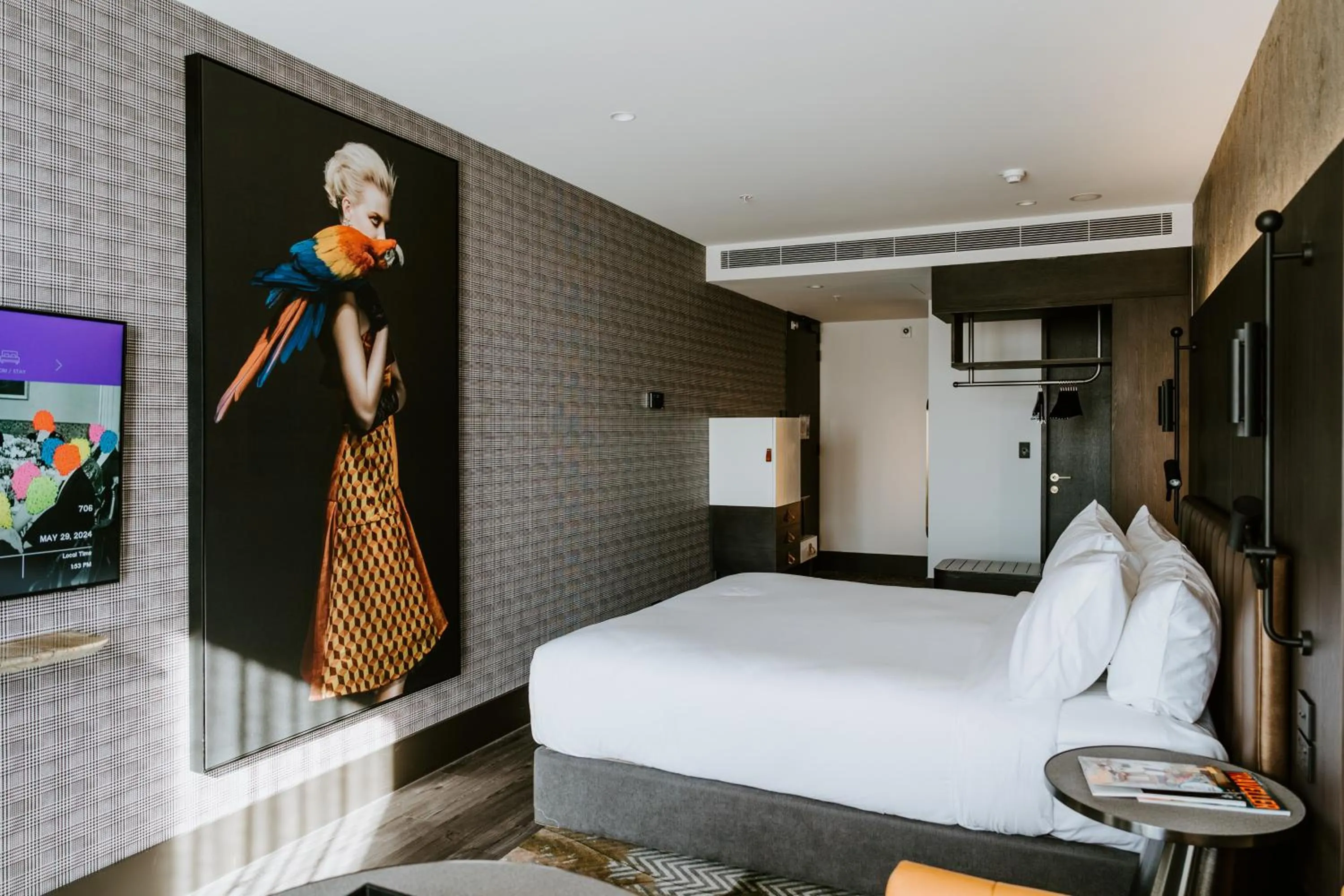 Seating area, Bed in The Motley Hotel Richmond, Tapestry Collection by Hilton