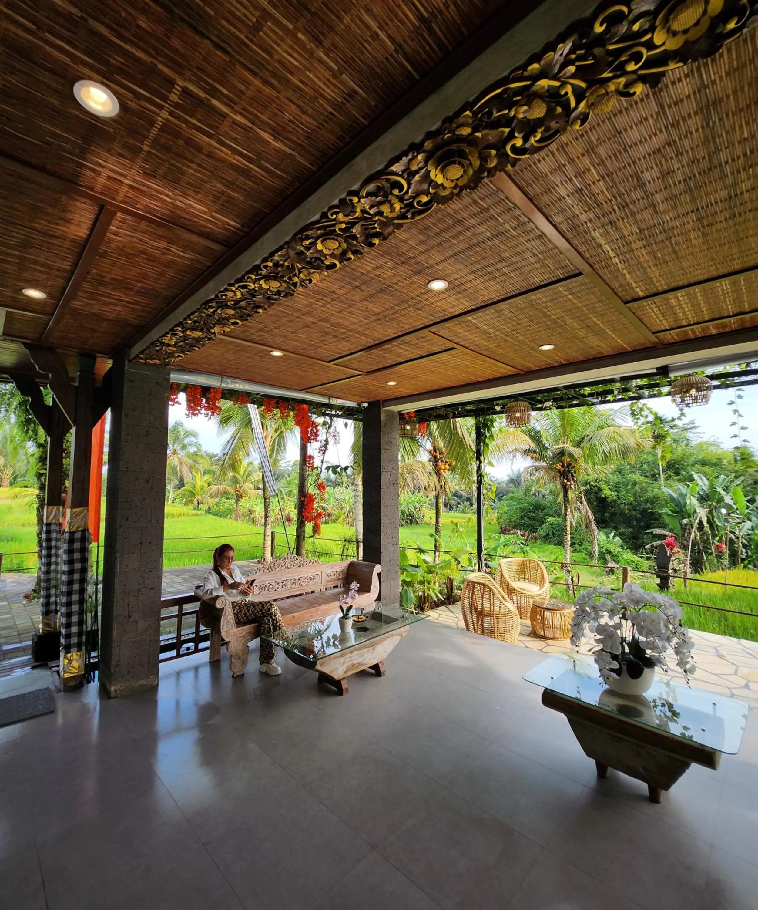 Lobby or reception in Pinggala Villa Ubud