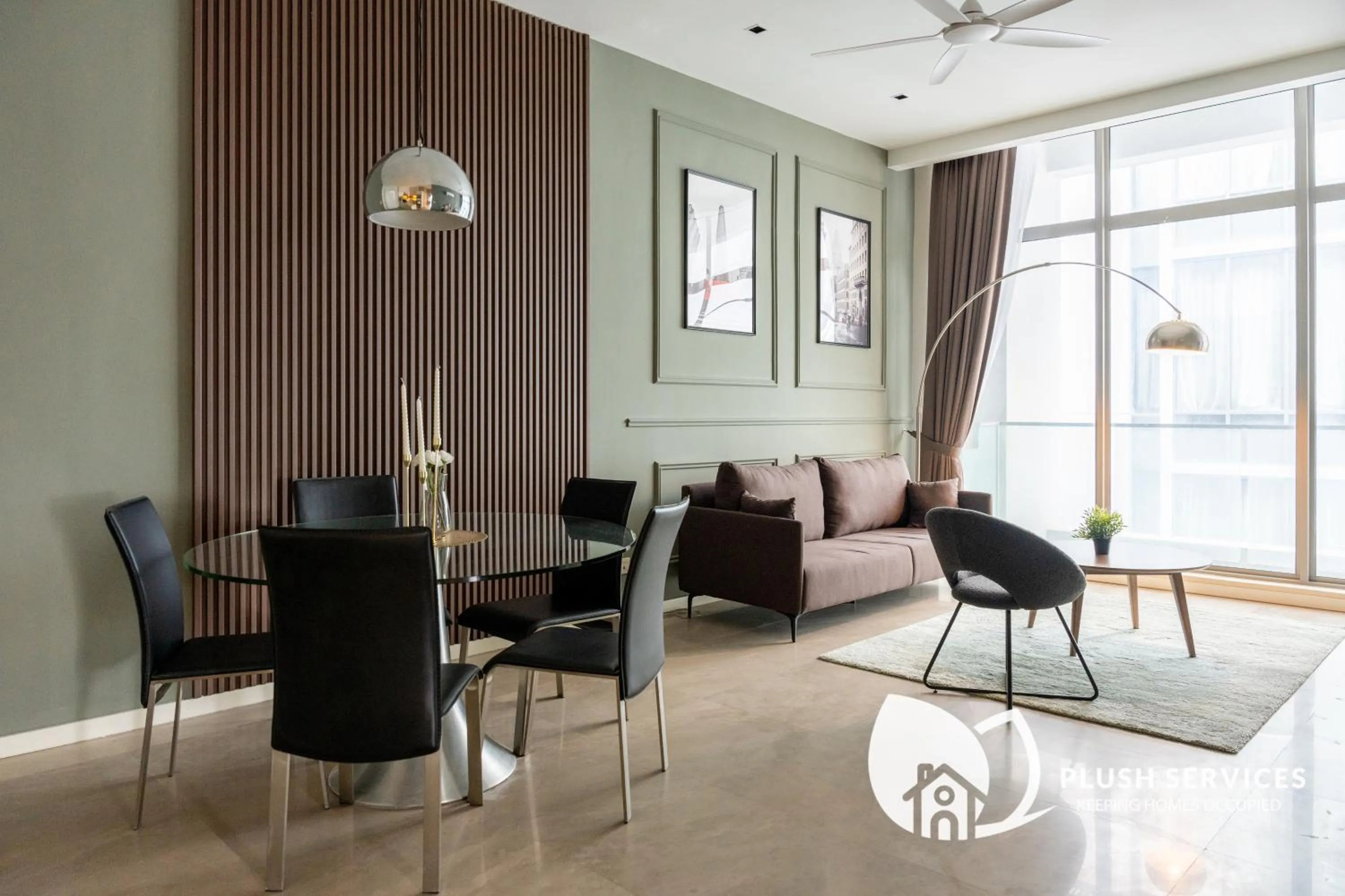 Living room in Fairlane Residences by Plush