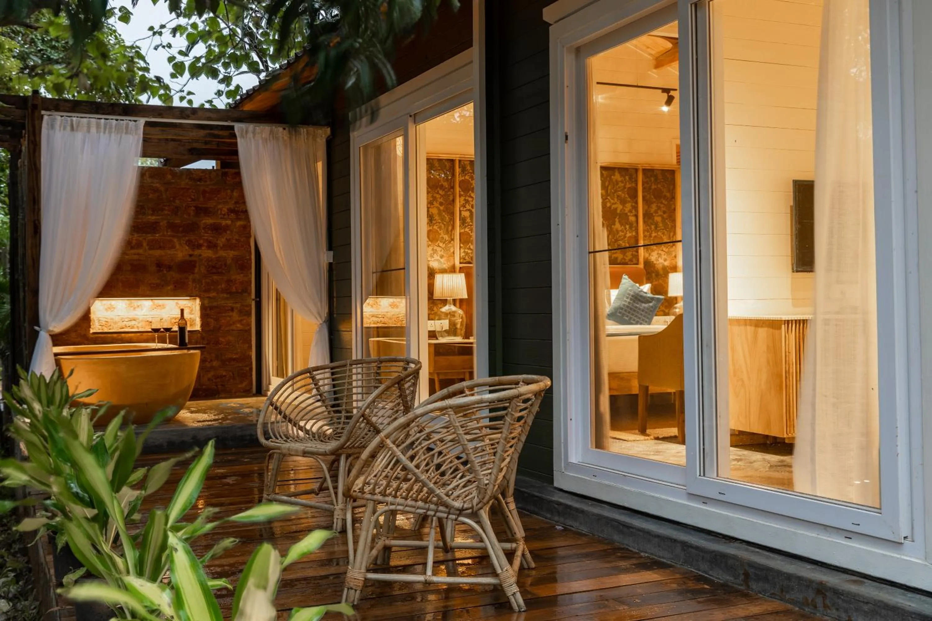 Balcony/Terrace in LaRiSa Resort & Spa, Ashwem