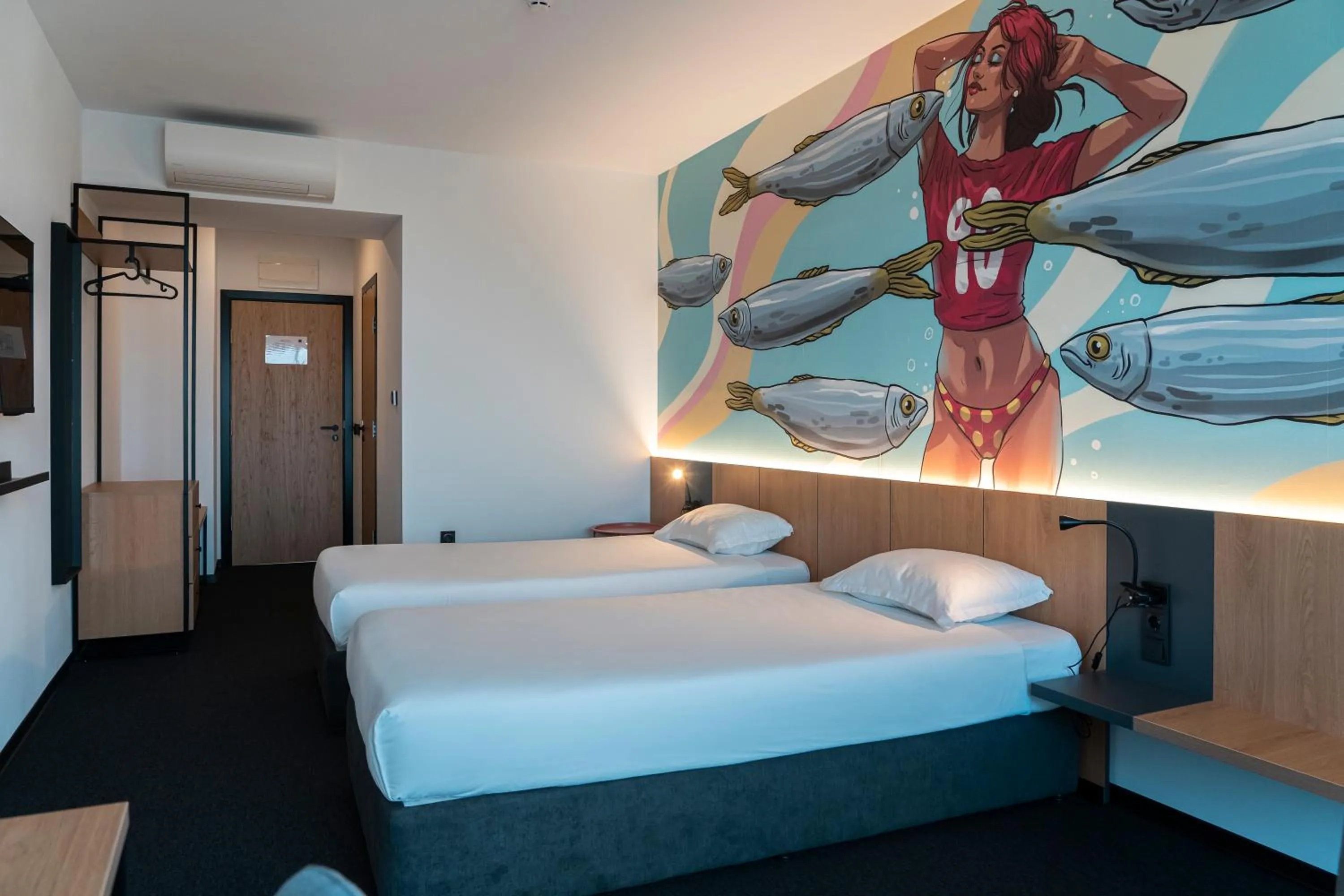 Photo of the whole room, Bed in Hotel Campus 90 - Free Parking