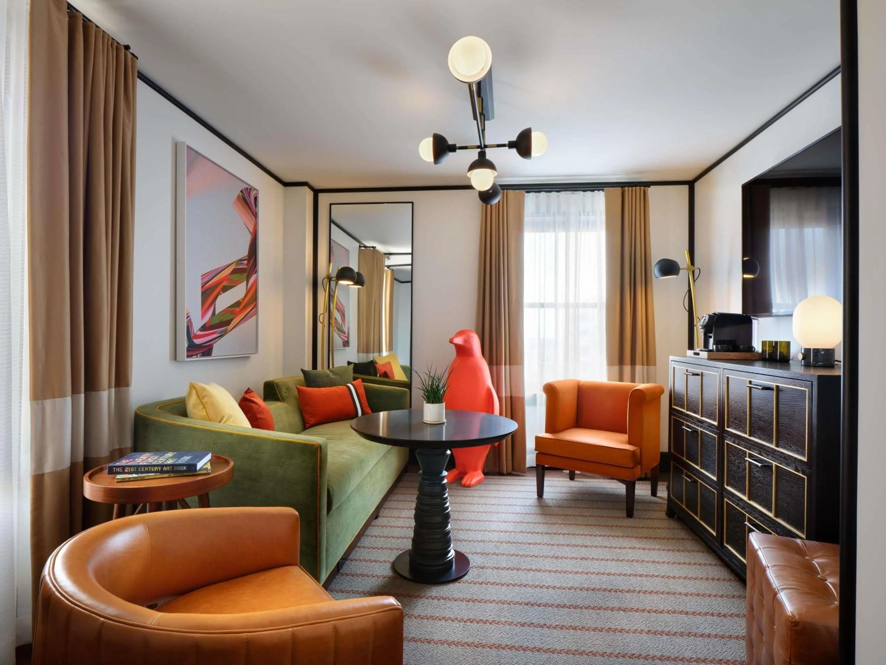 Bedroom in 21c Museum Hotel St Louis