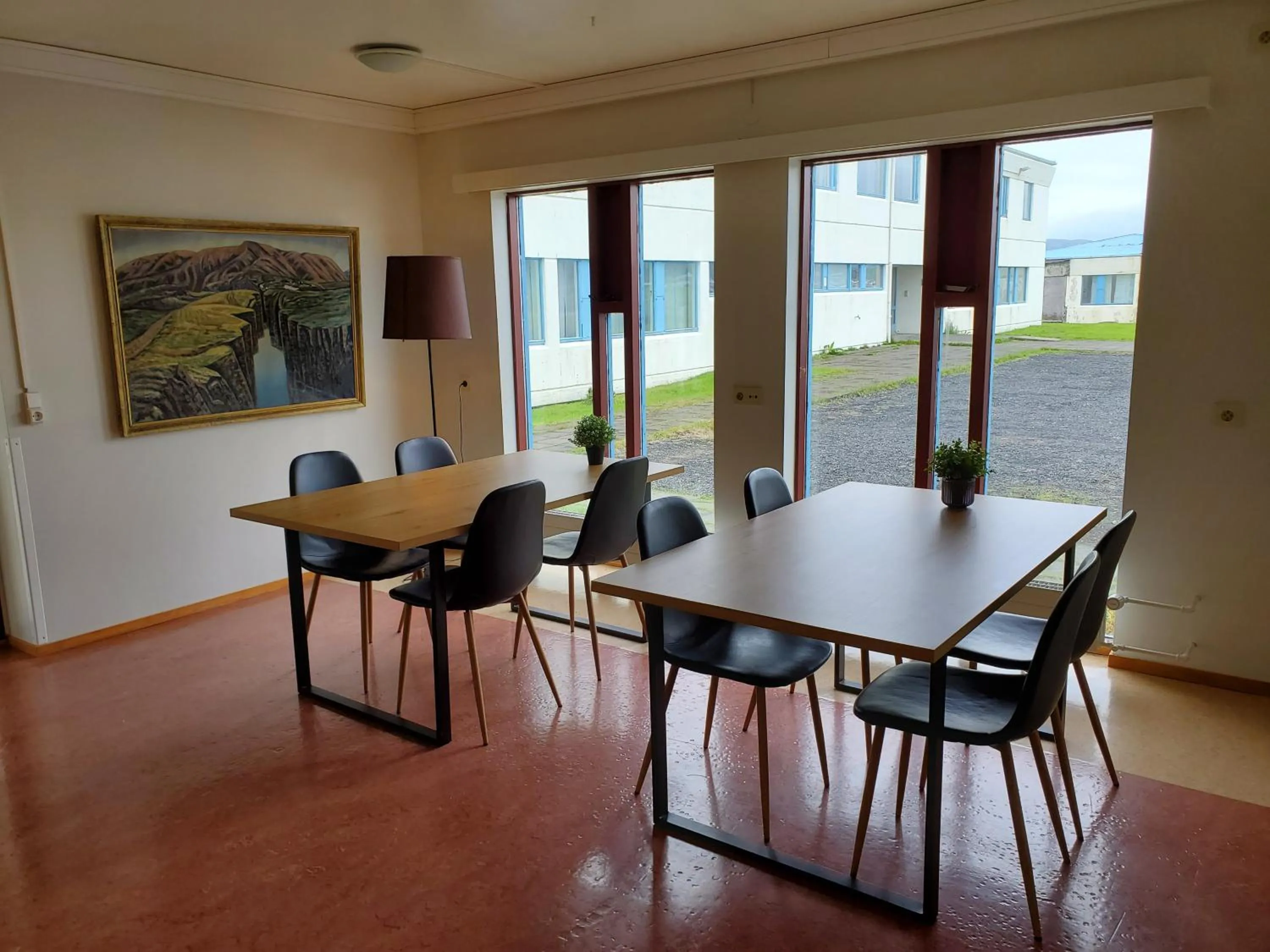 Seating area in Víðines Guesthouse