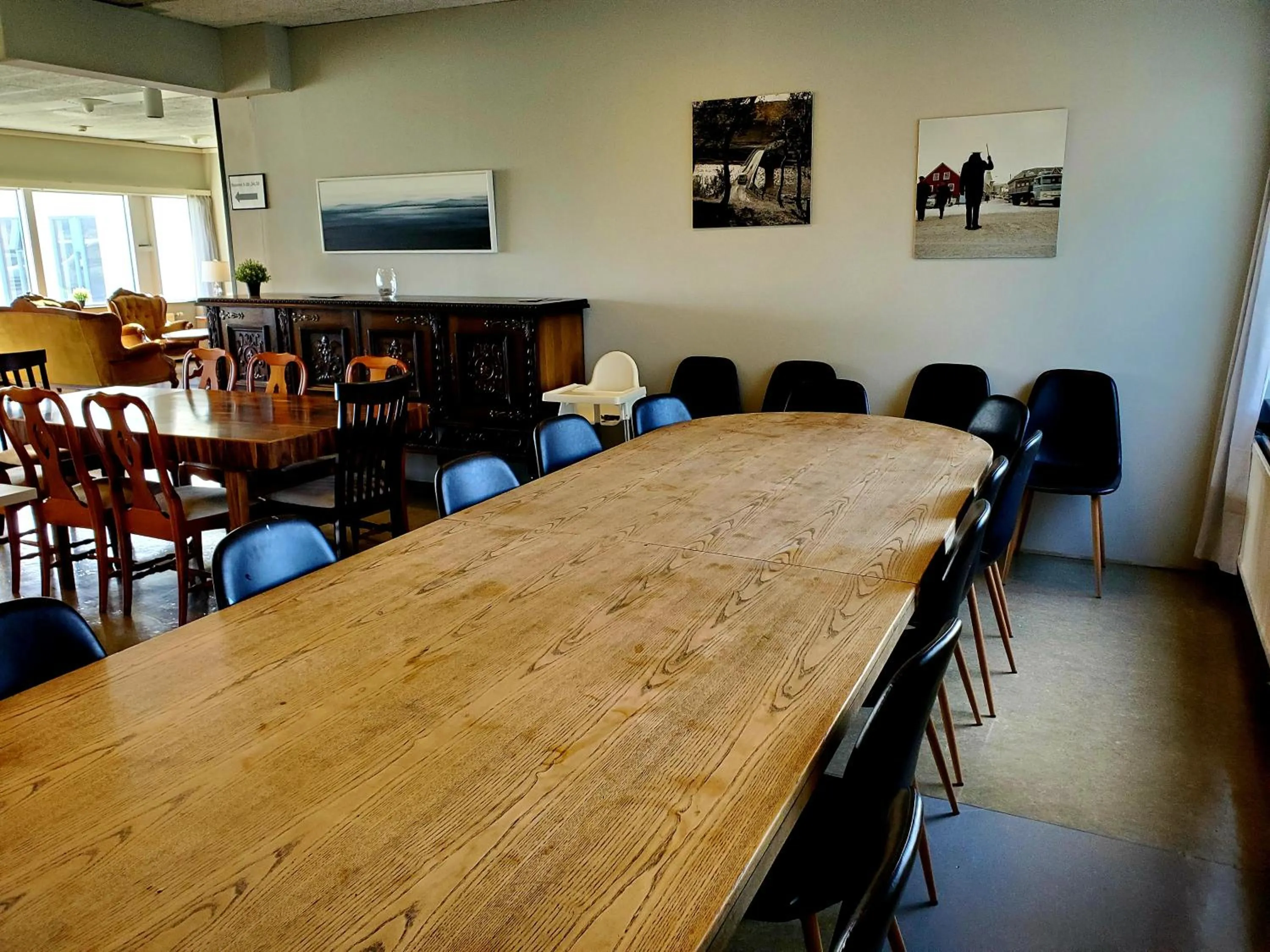 Dining area in Víðines Guesthouse
