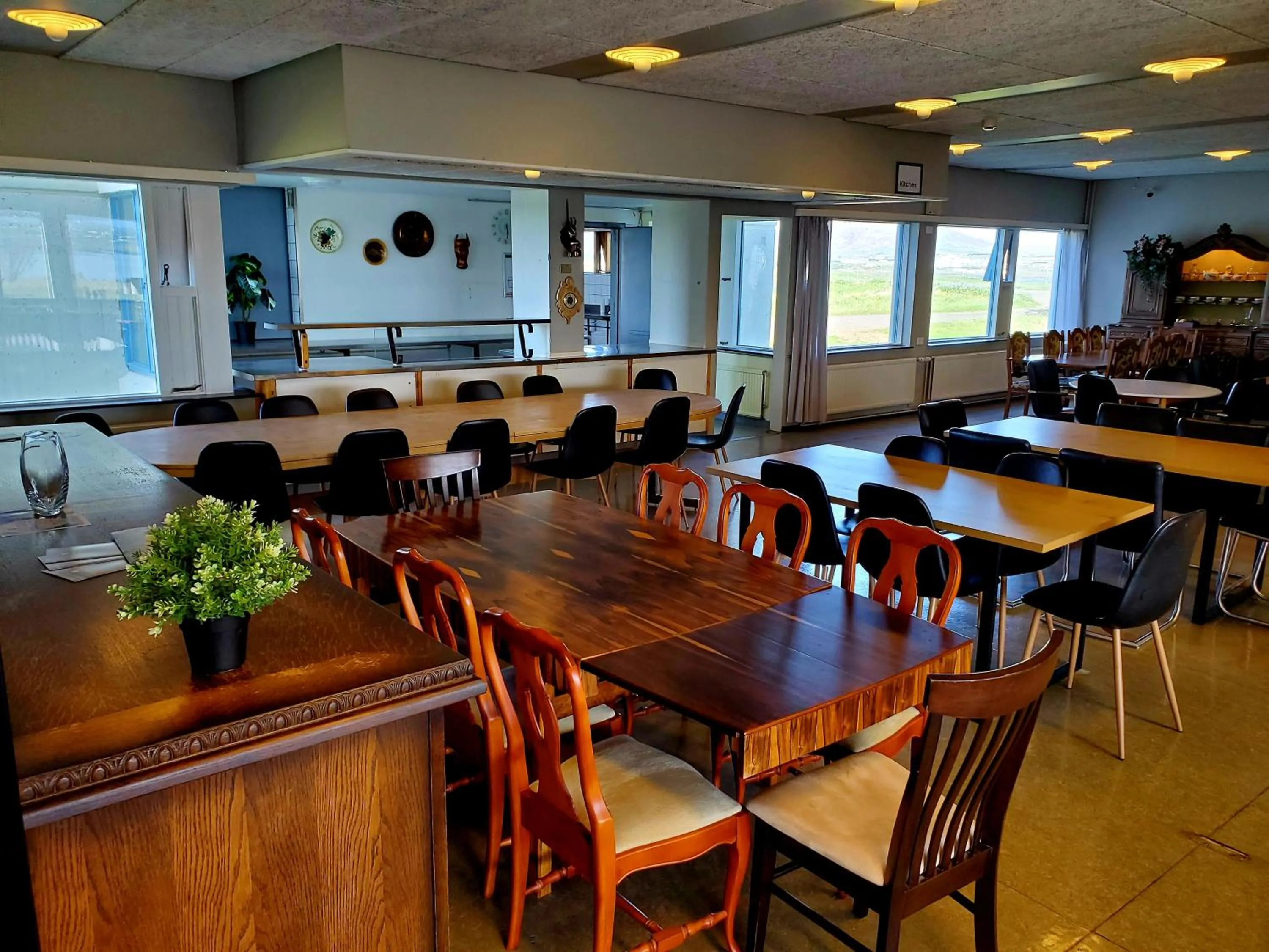 Dining area in Víðines Guesthouse