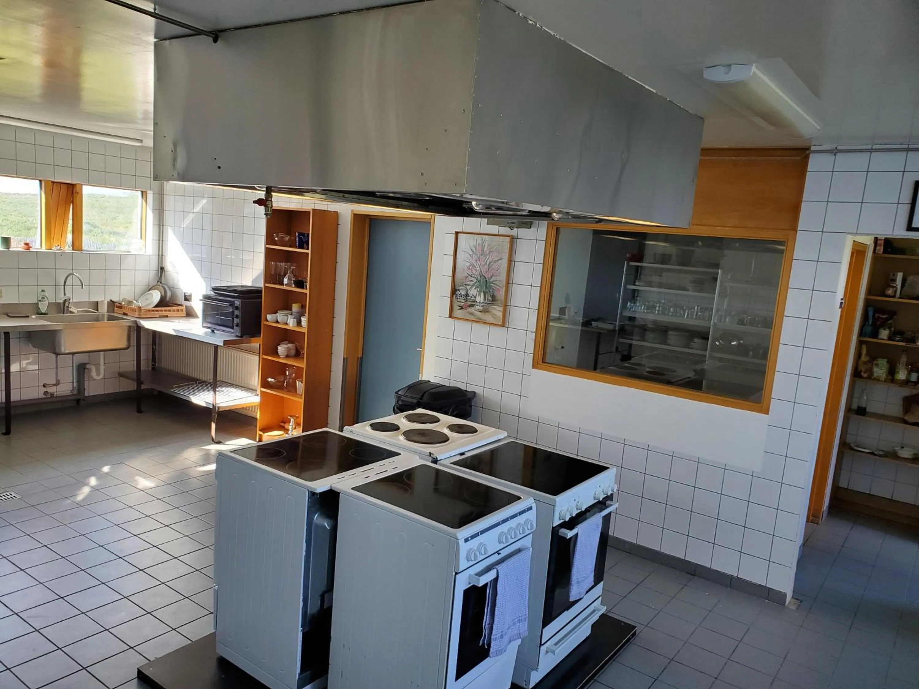 Kitchen or kitchenette in Víðines Guesthouse