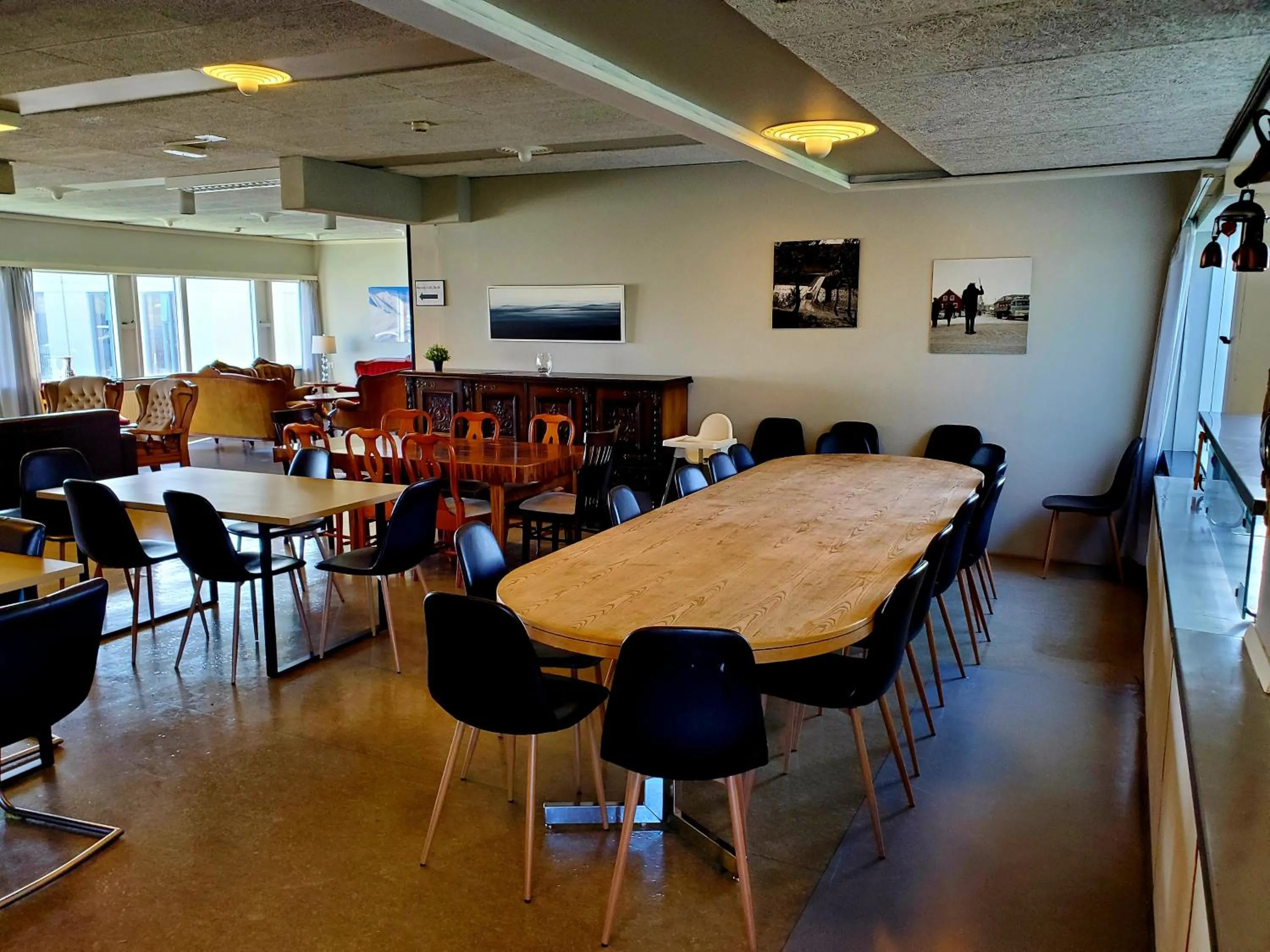 Dining area in Víðines Guesthouse