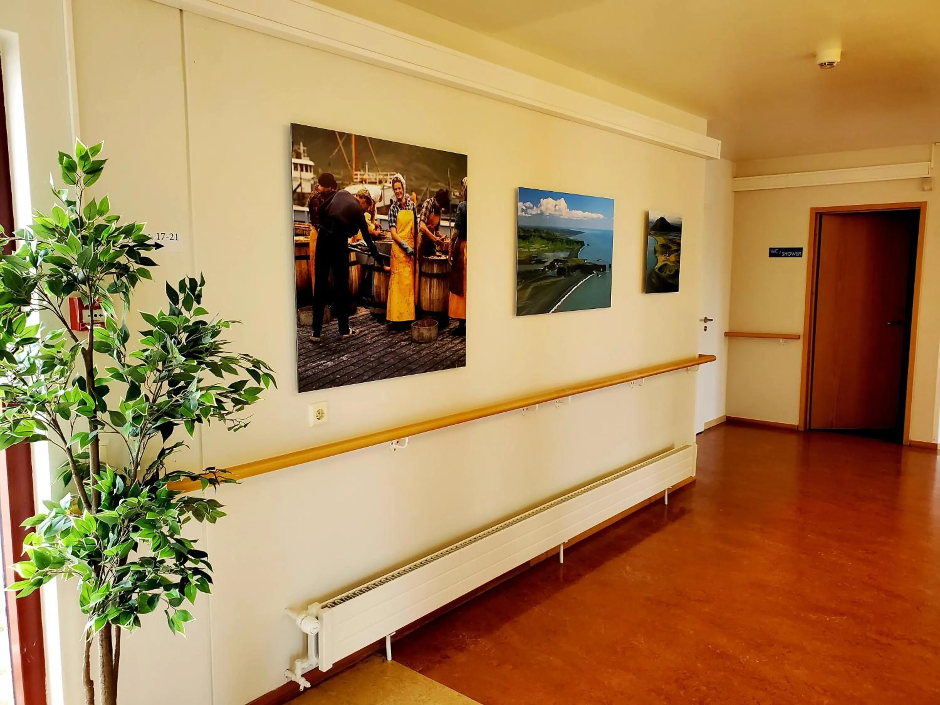 Decorative detail in Víðines Guesthouse