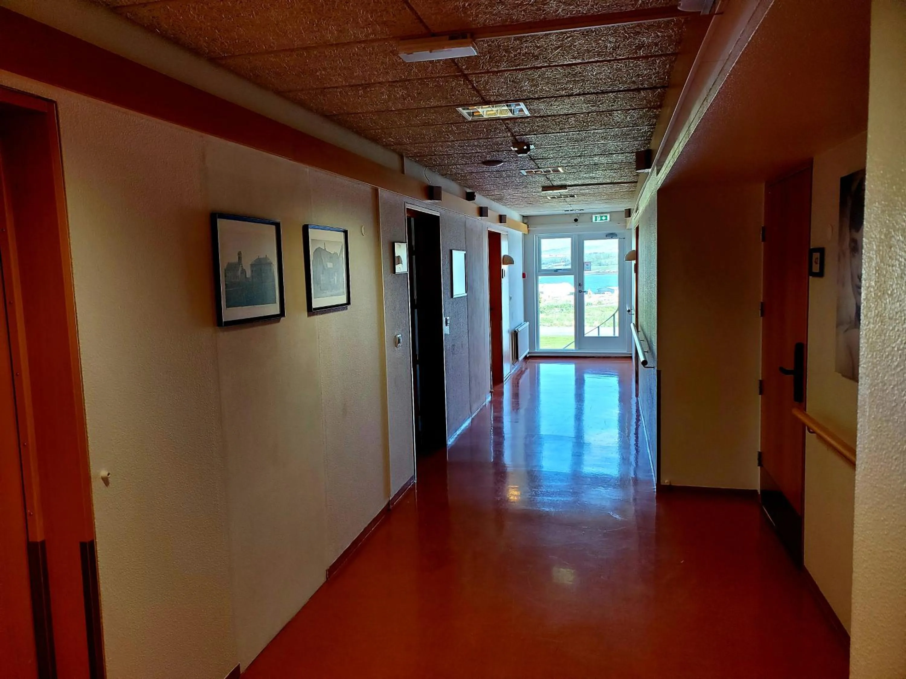 Living room in Víðines Guesthouse