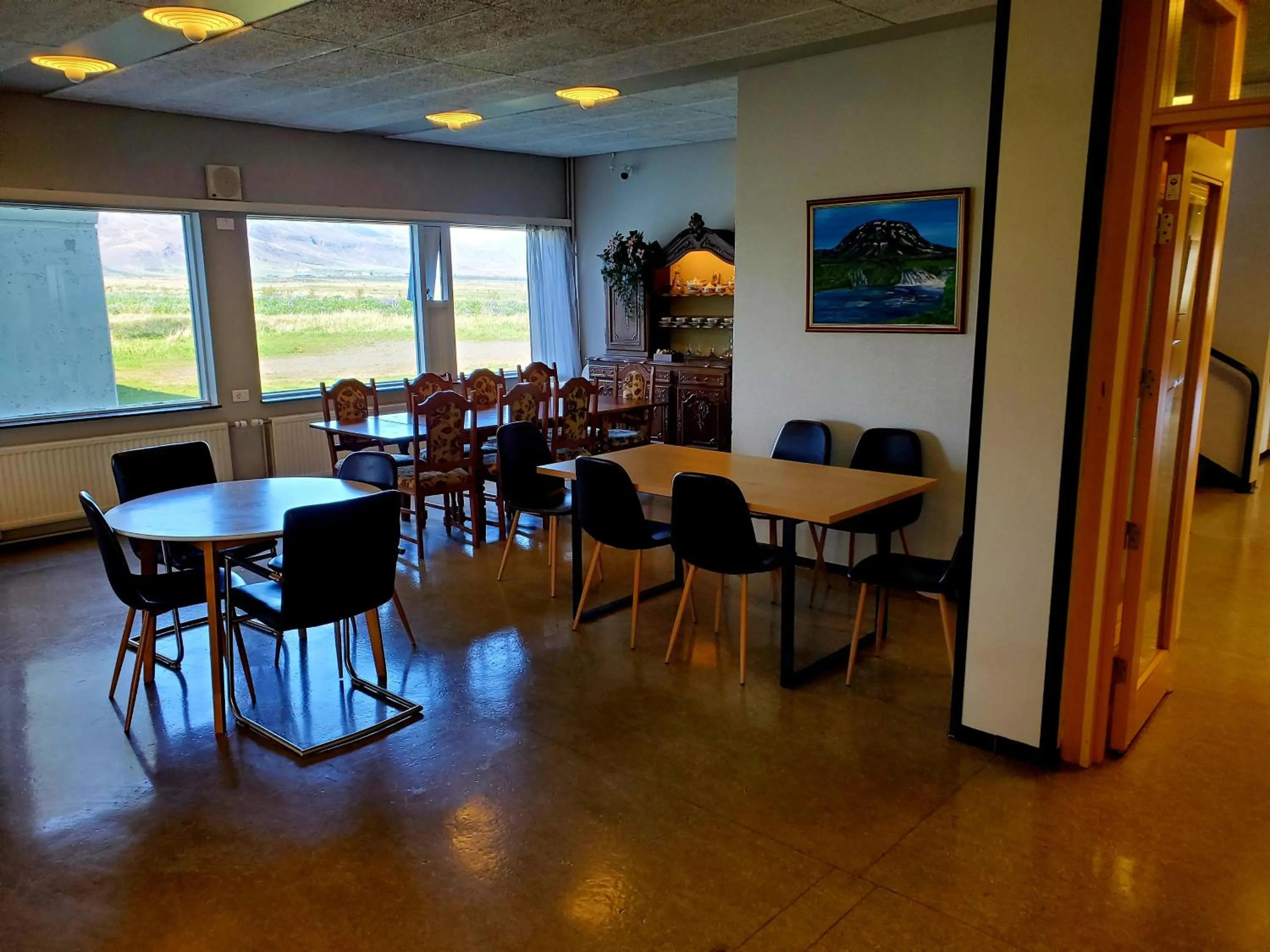 Dining area in Víðines Guesthouse
