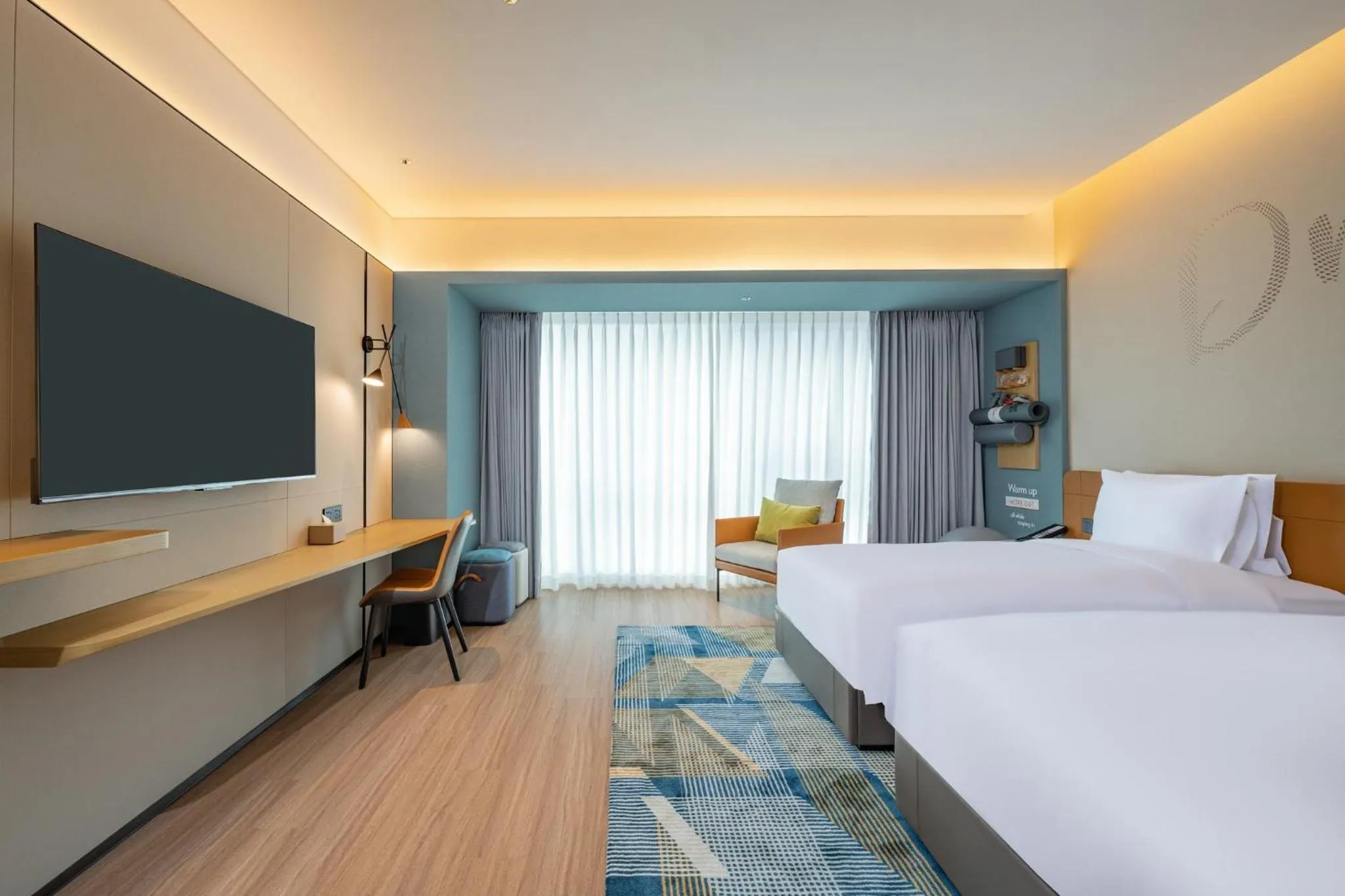 Photo of the whole room, Bed in EVEN Suzhou Grand Canal by IHG