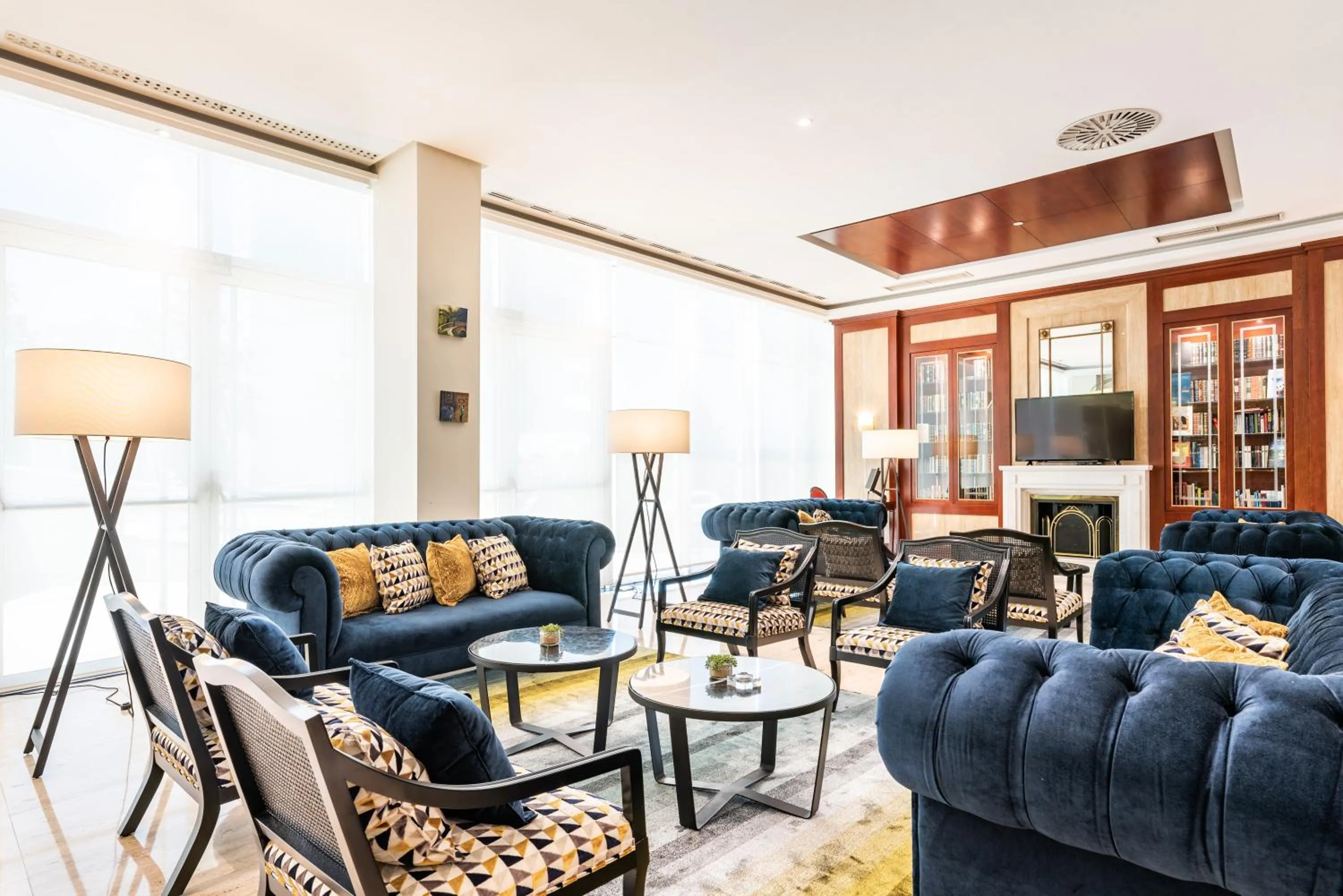 Lobby or reception in Eurostars Gran Hotel Santiago