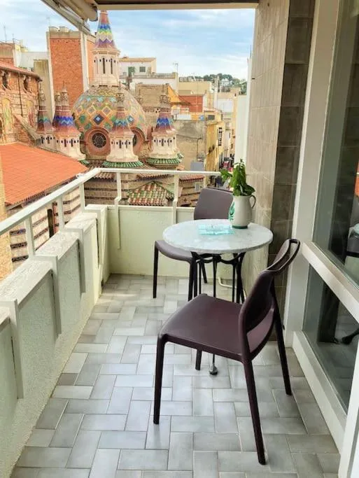 Balcony/Terrace in Apartamento Lina, a 20 metros de la playa