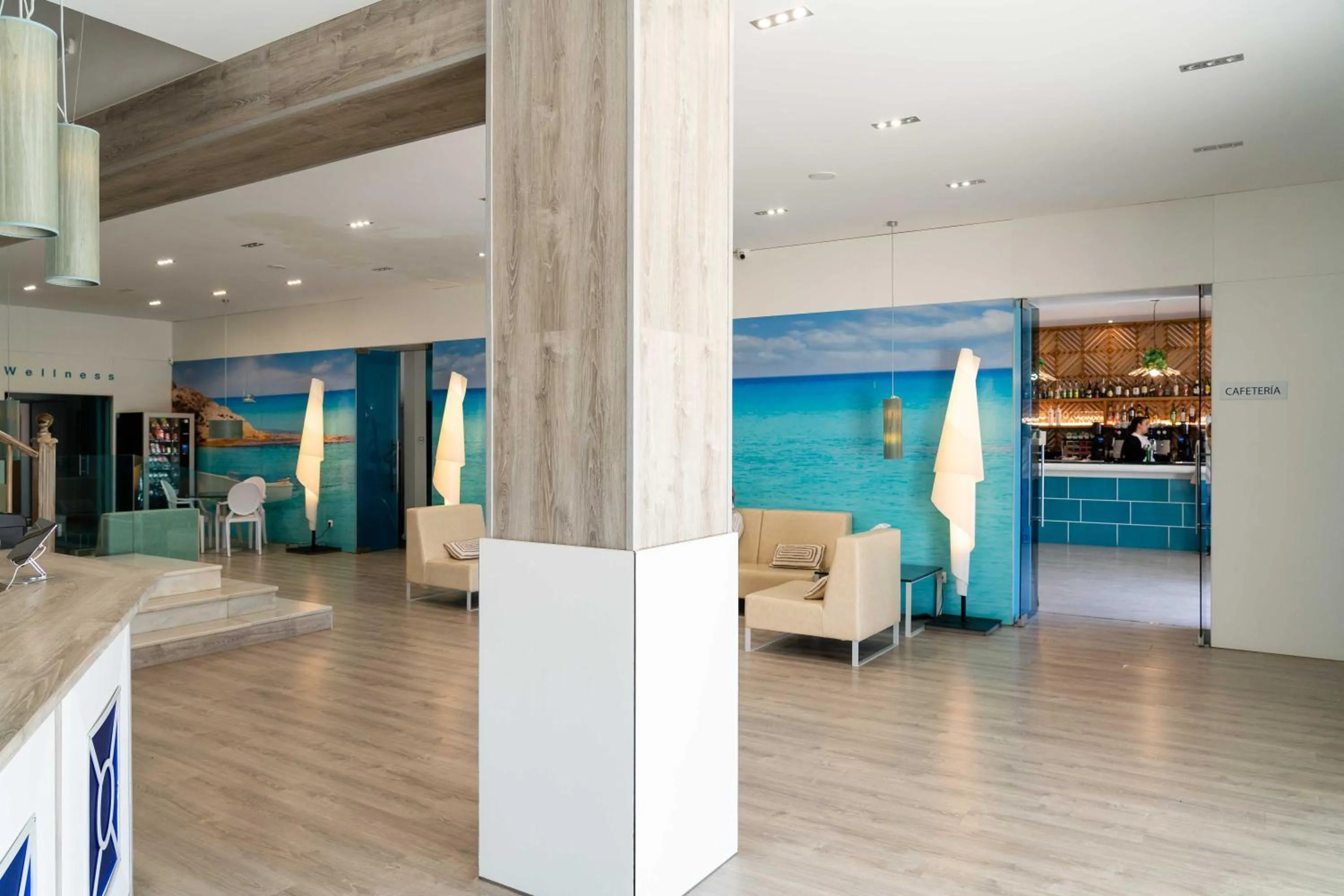 Lobby or reception in Hotel Planas