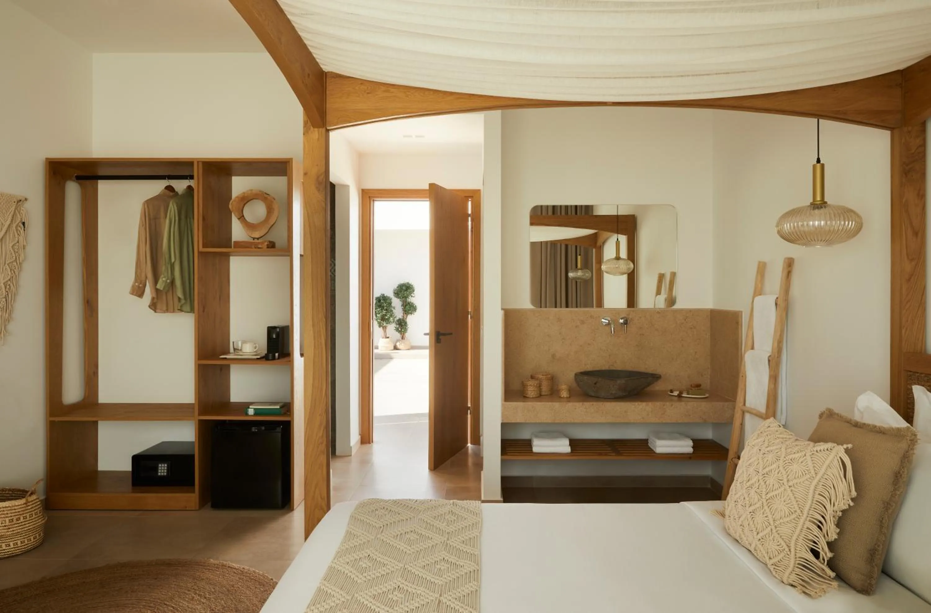 Bed in Absolute Kiotari Resort