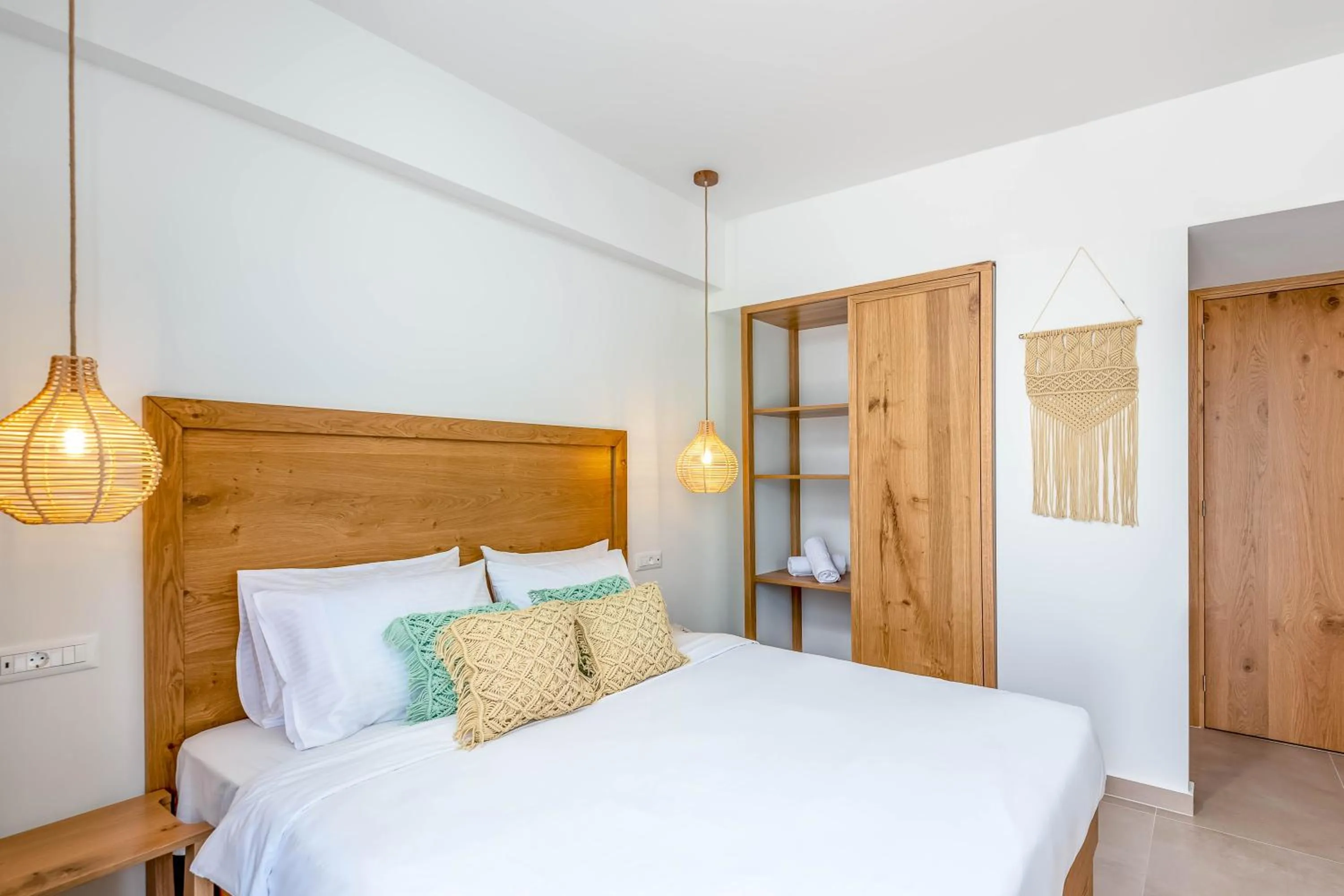 Bed in Absolute Kiotari Resort