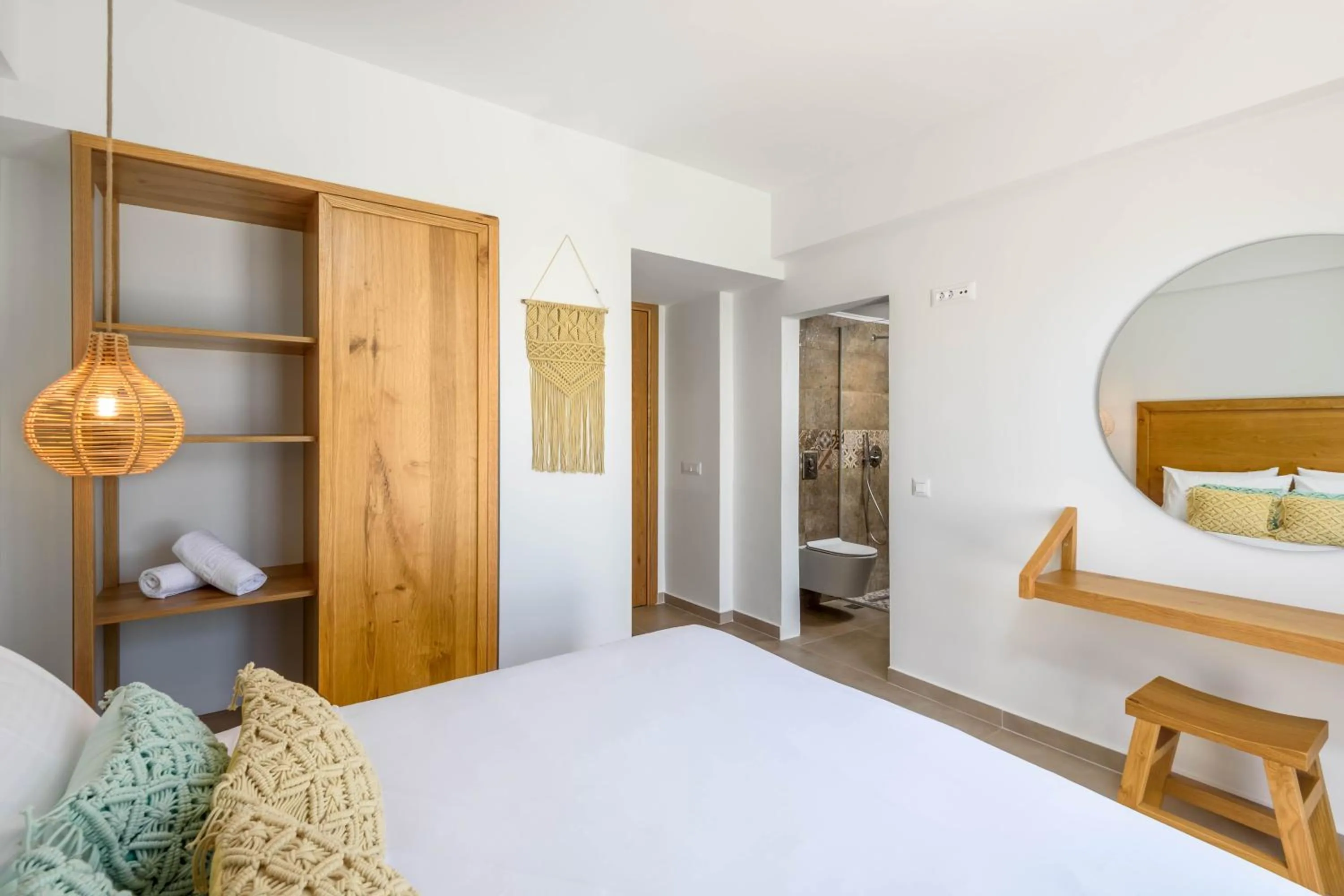 Bed in Absolute Kiotari Resort