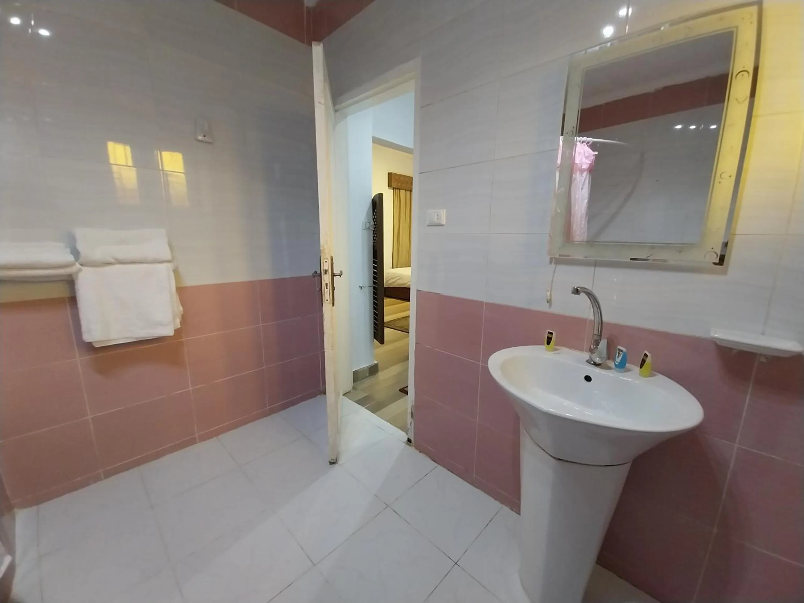 Shower in Eagles Pyramids View