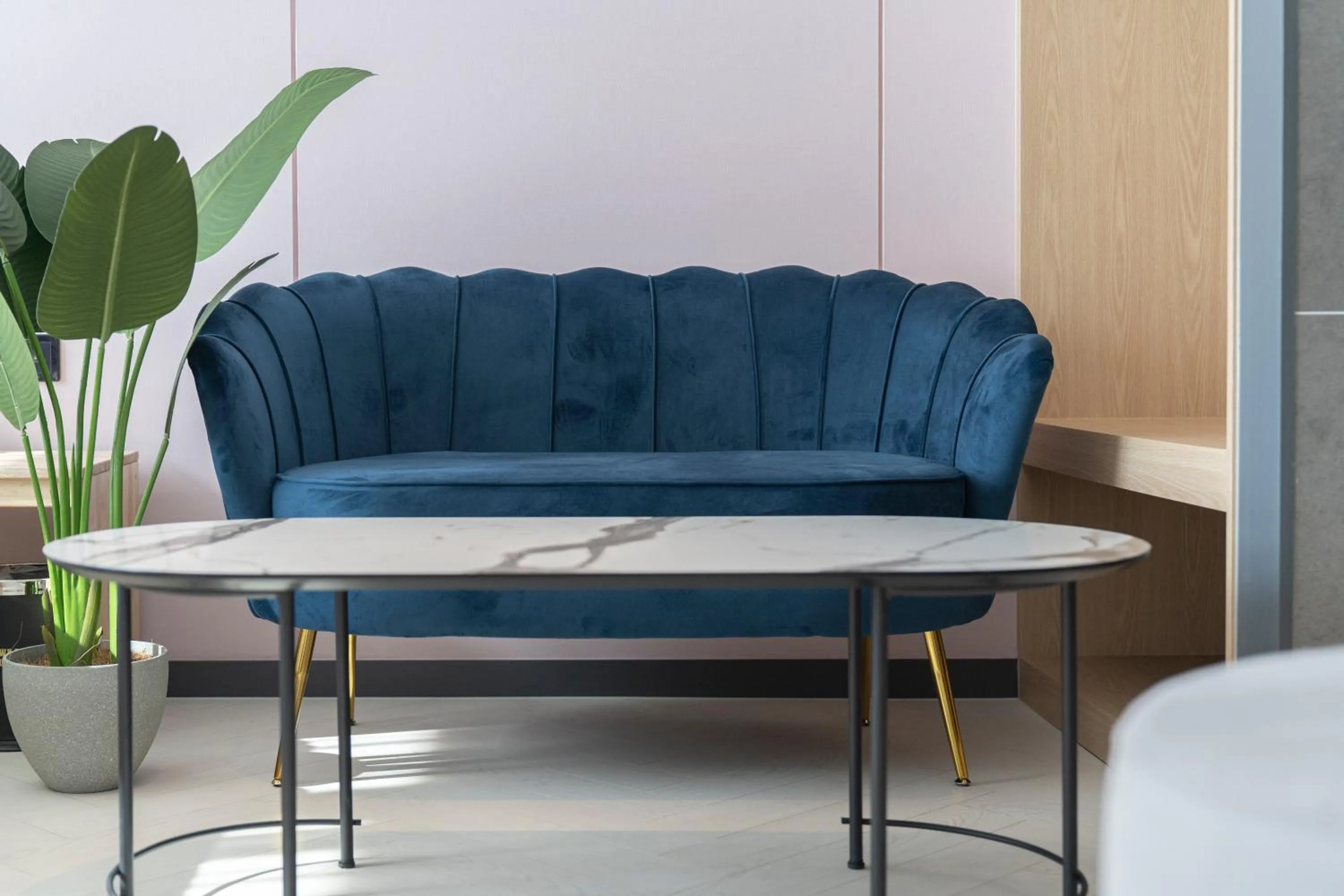 Seating area in Brown Dot Siheung Geobuksum