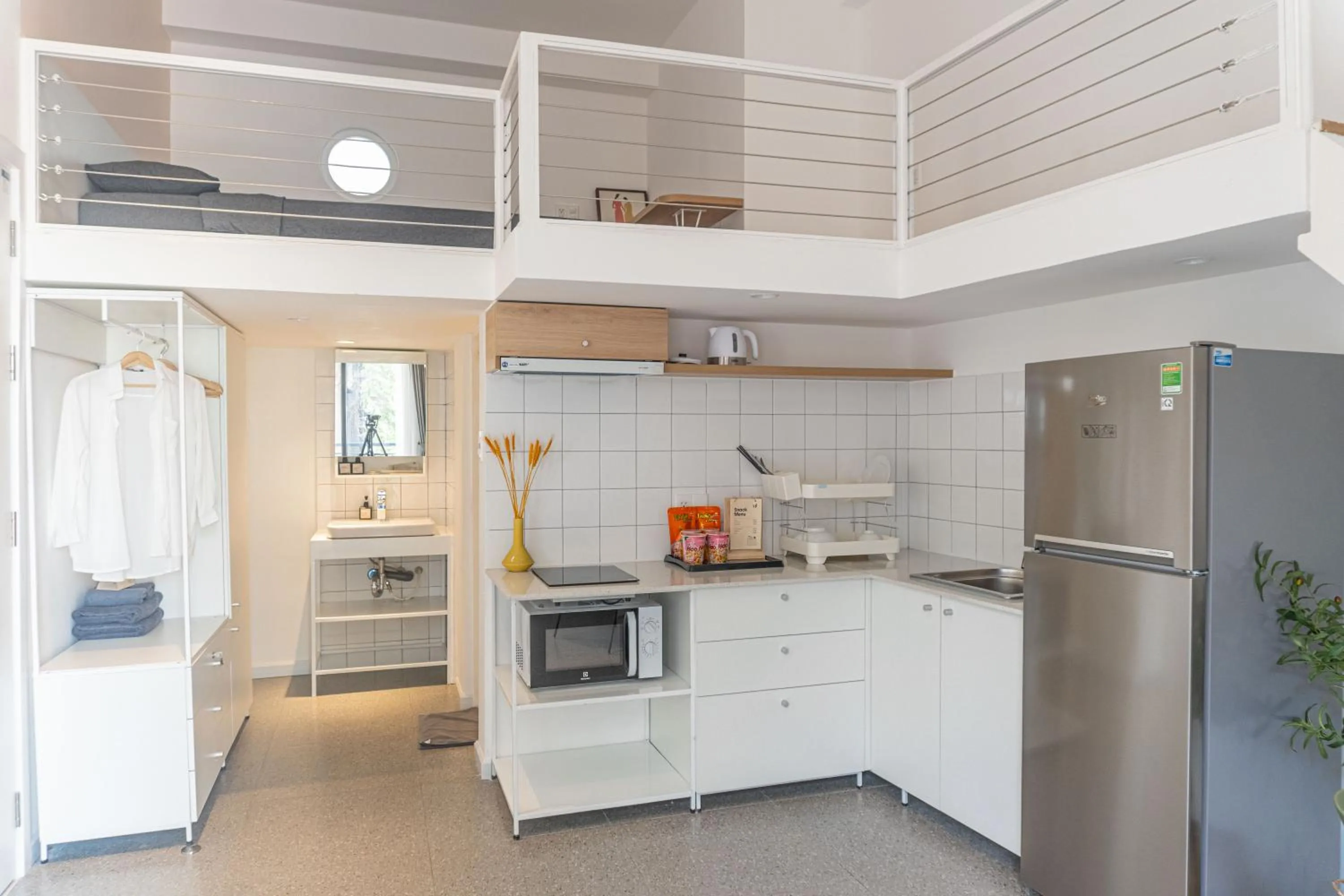 Kitchen or kitchenette in M Village Living Lê Văn Sỹ