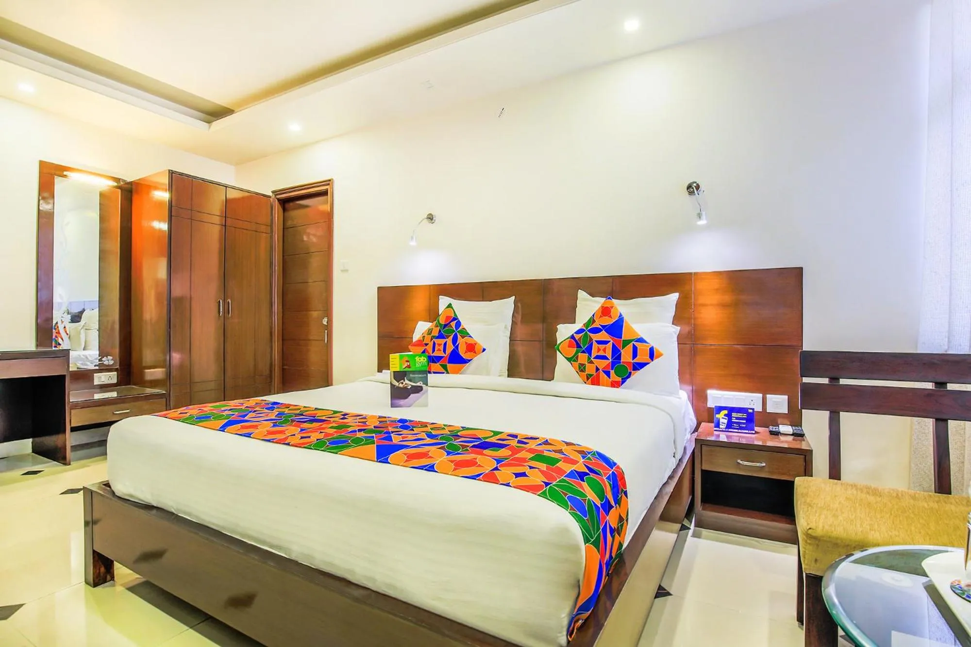 Bed in FabHotel Tipsyy Inn Suites