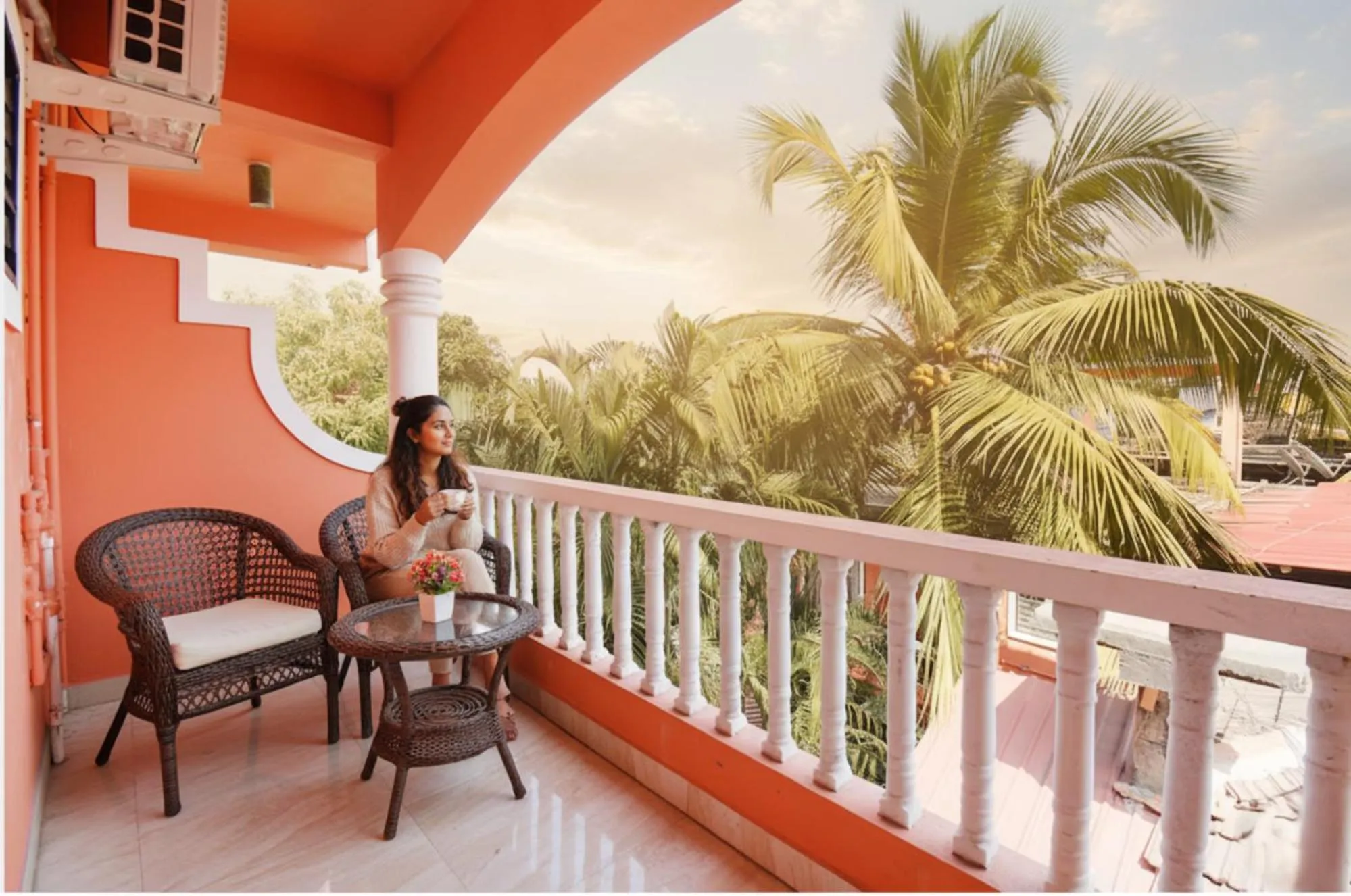 Balcony/Terrace in Via Shanel Beachside Resort - Tito's lane, Baga Beach