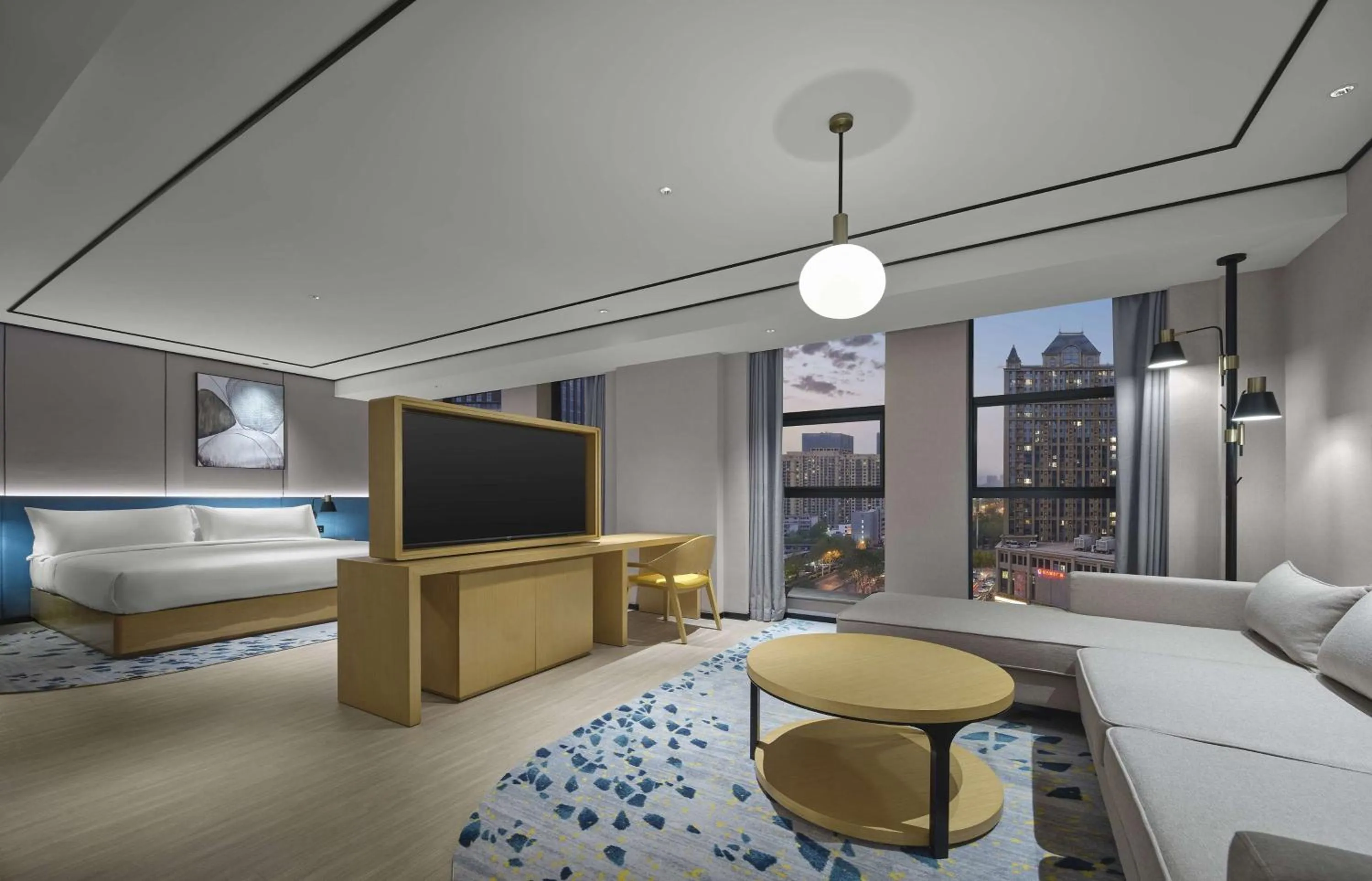 Living room, Bed in Hilton Garden Inn Xingtai Xiangdu District