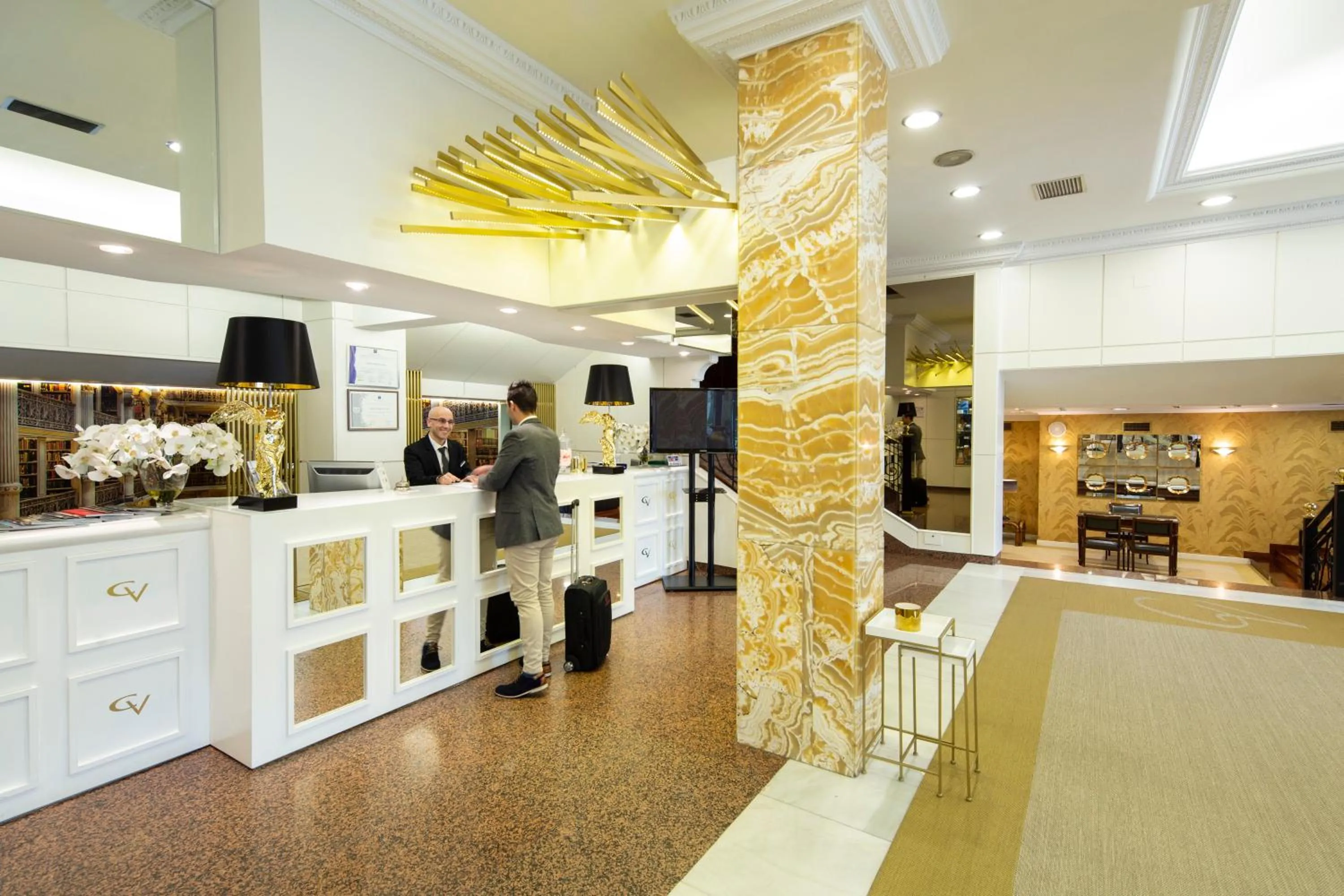 Lobby or reception in Hotel Ciudad de Vigo