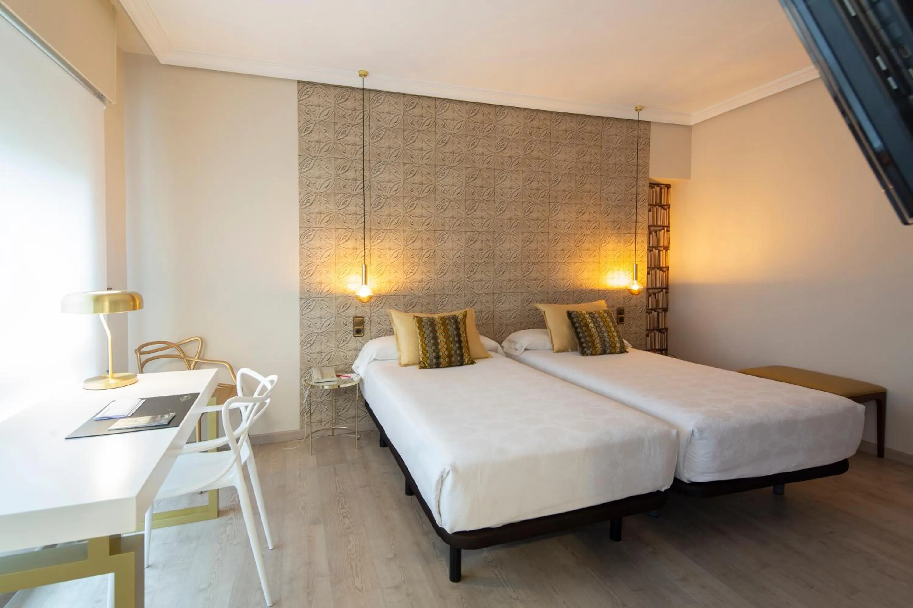 Bed in Hotel Ciudad de Vigo