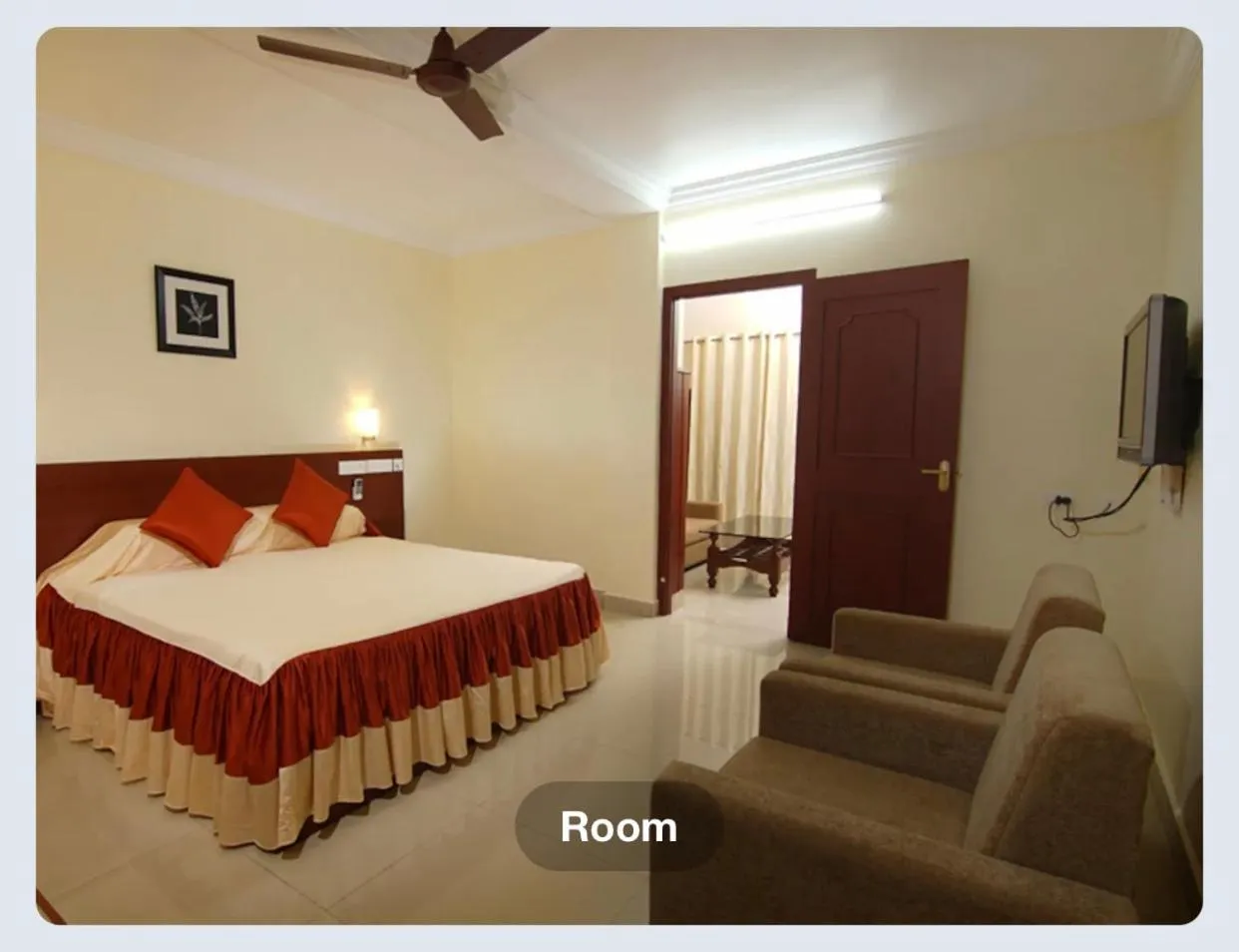 Bed in Hotel Sasthapuri